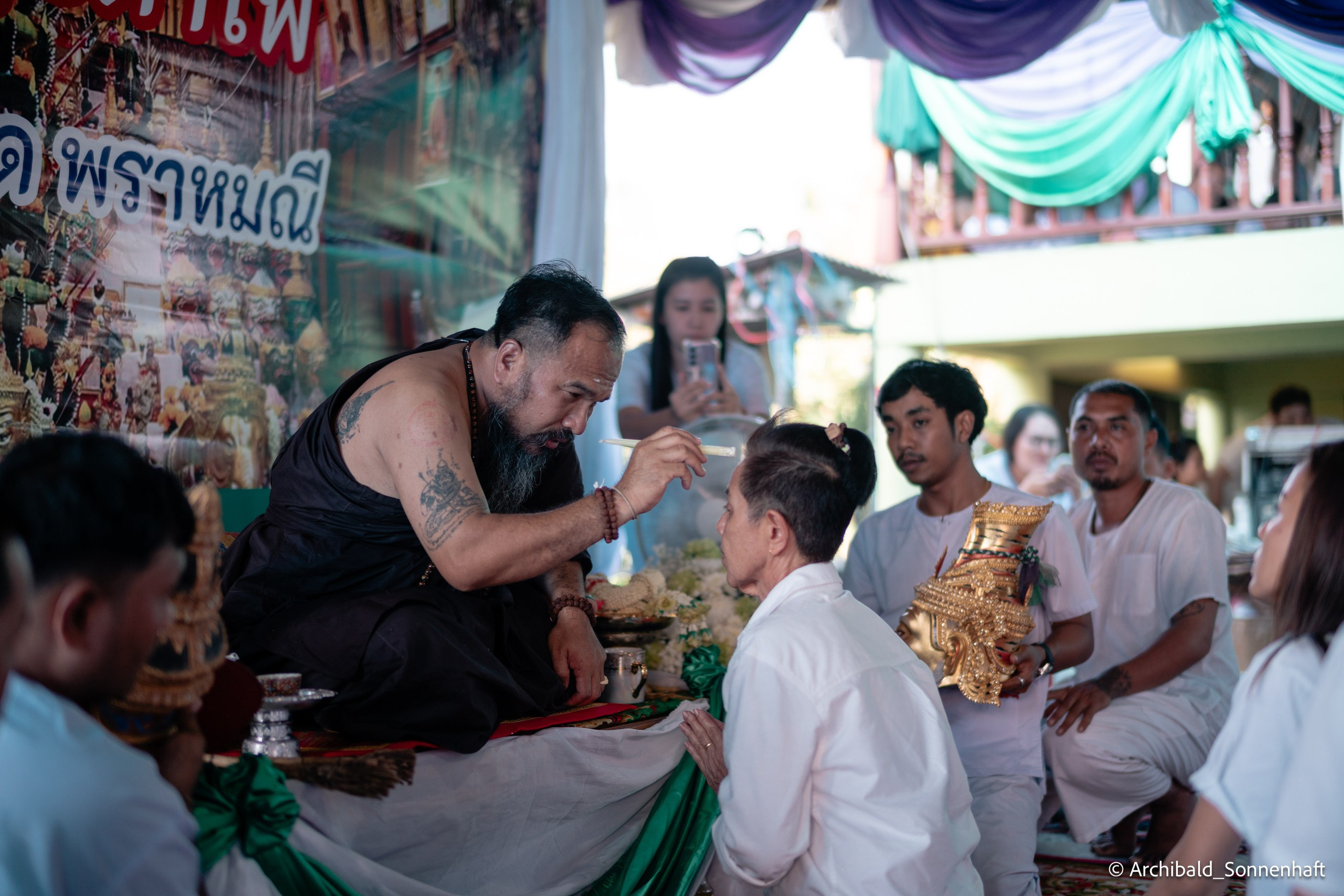 Thai monk. Photographer in Guangzhou, China. Archibald Sonnenhaft
