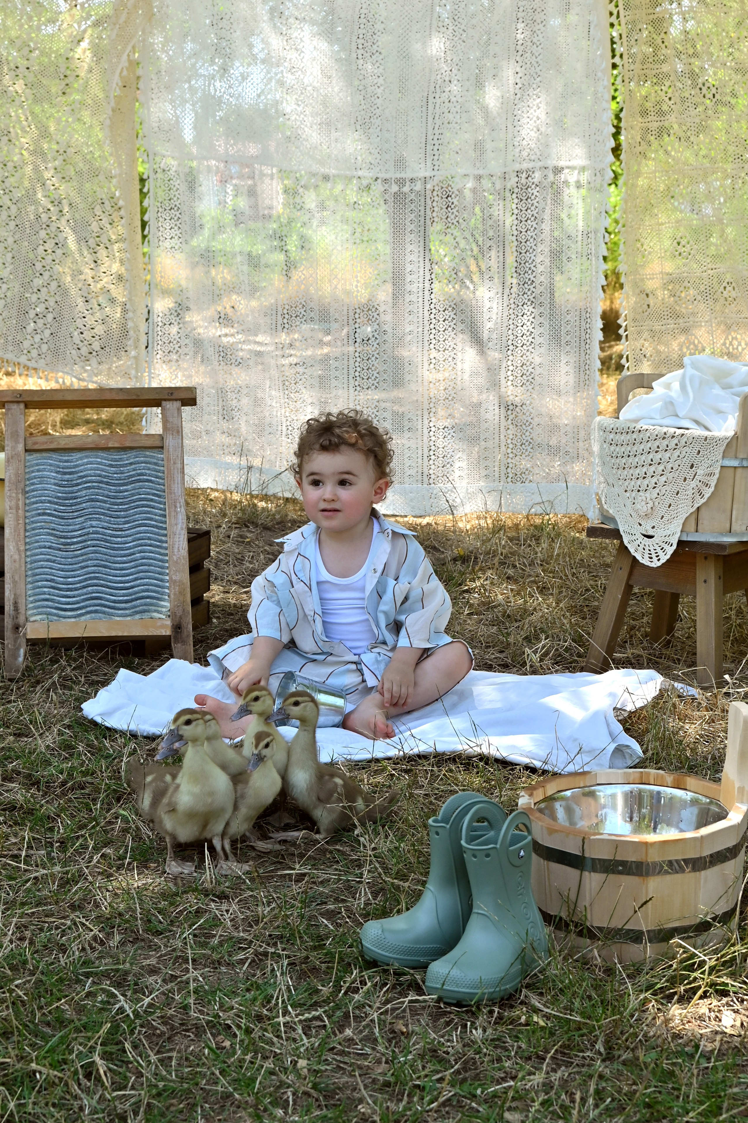 Стирка&Пикник. Детская фотостудия «Ягоза»