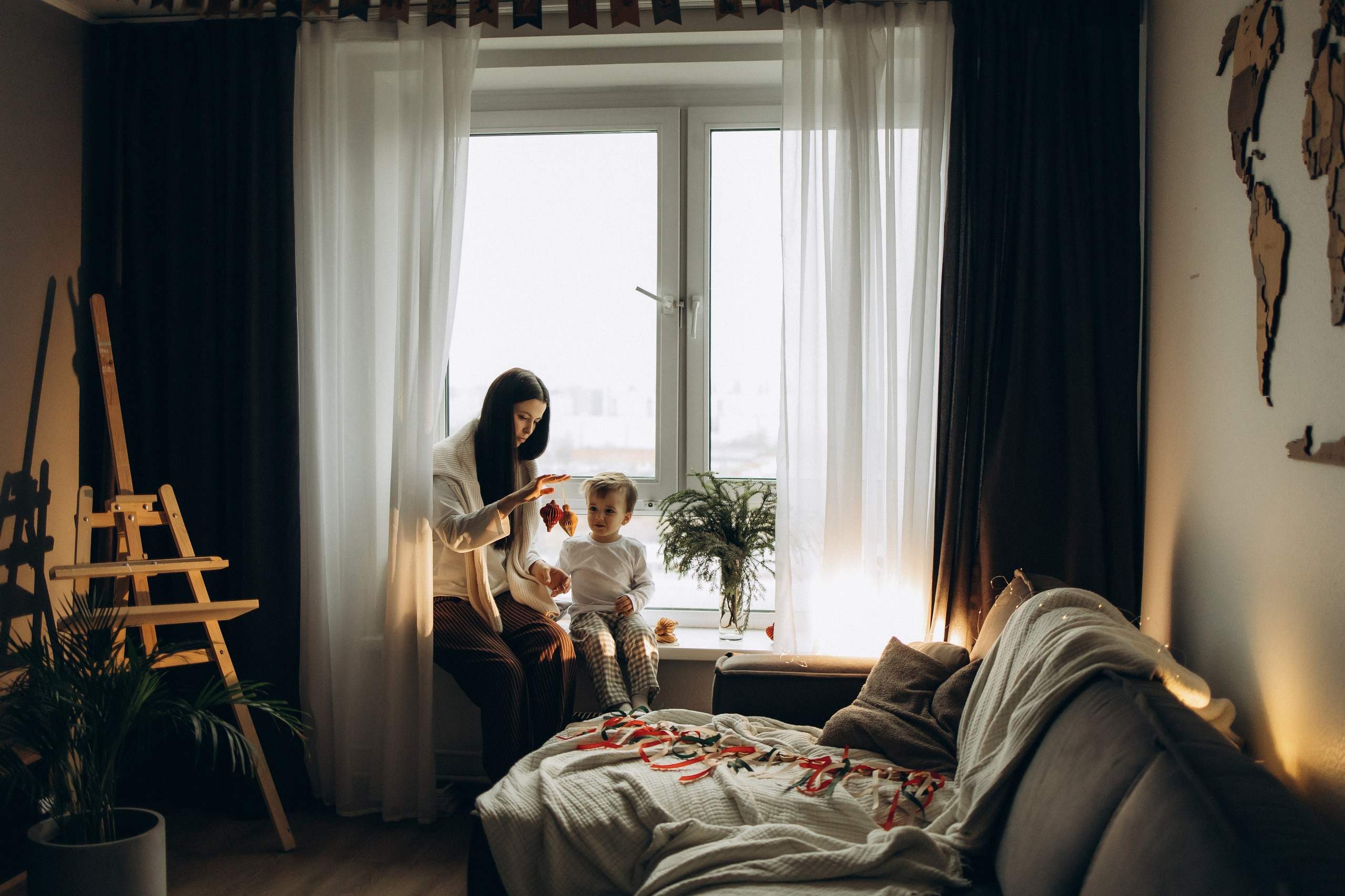 Алена и Родион. Семейный, домашний, ньюборн фотограф Москва Цветкова Елизавета