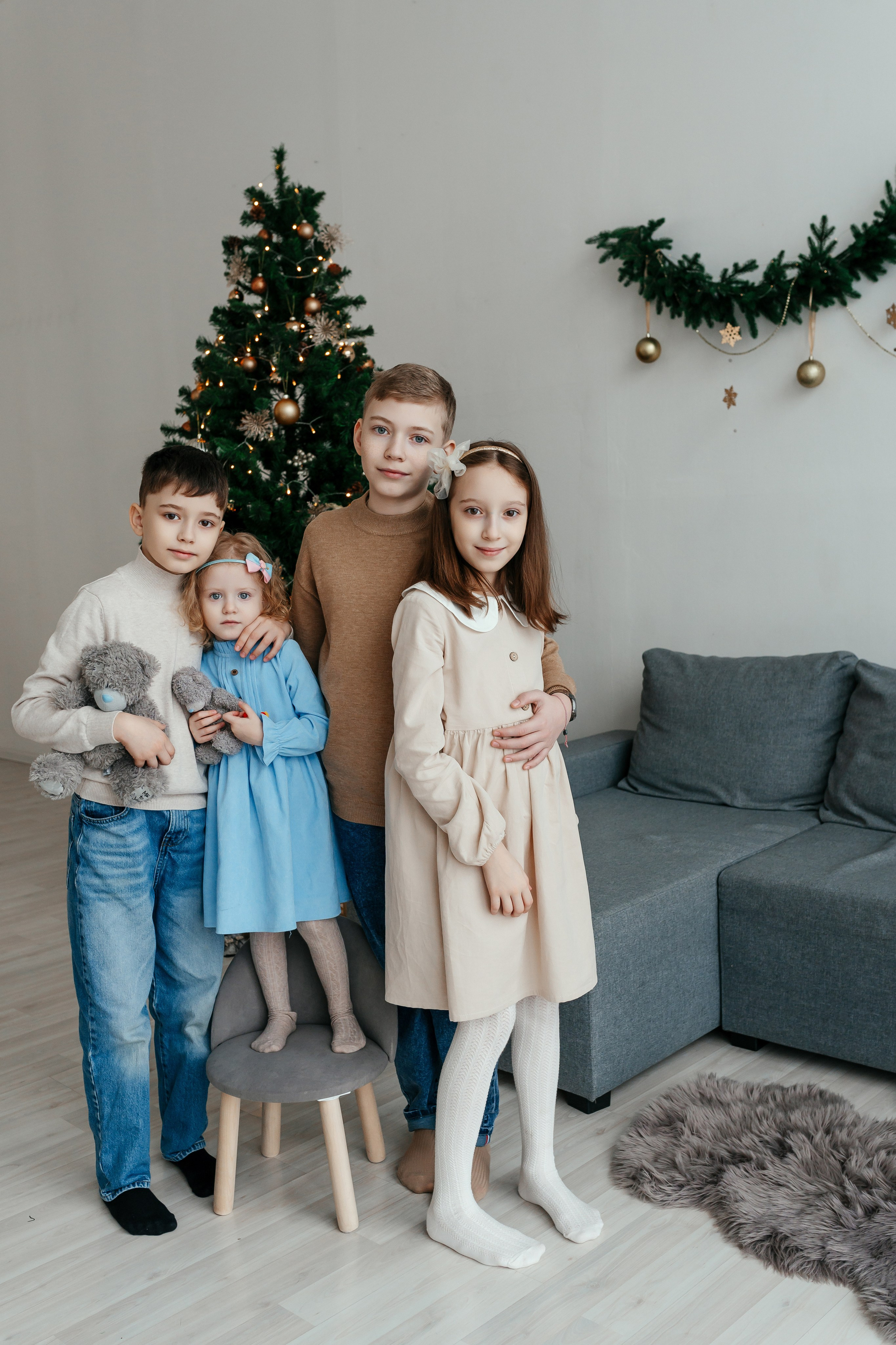 Новогодняя семейная фотосессия. Фотограф Ким Наталья в Красноярске