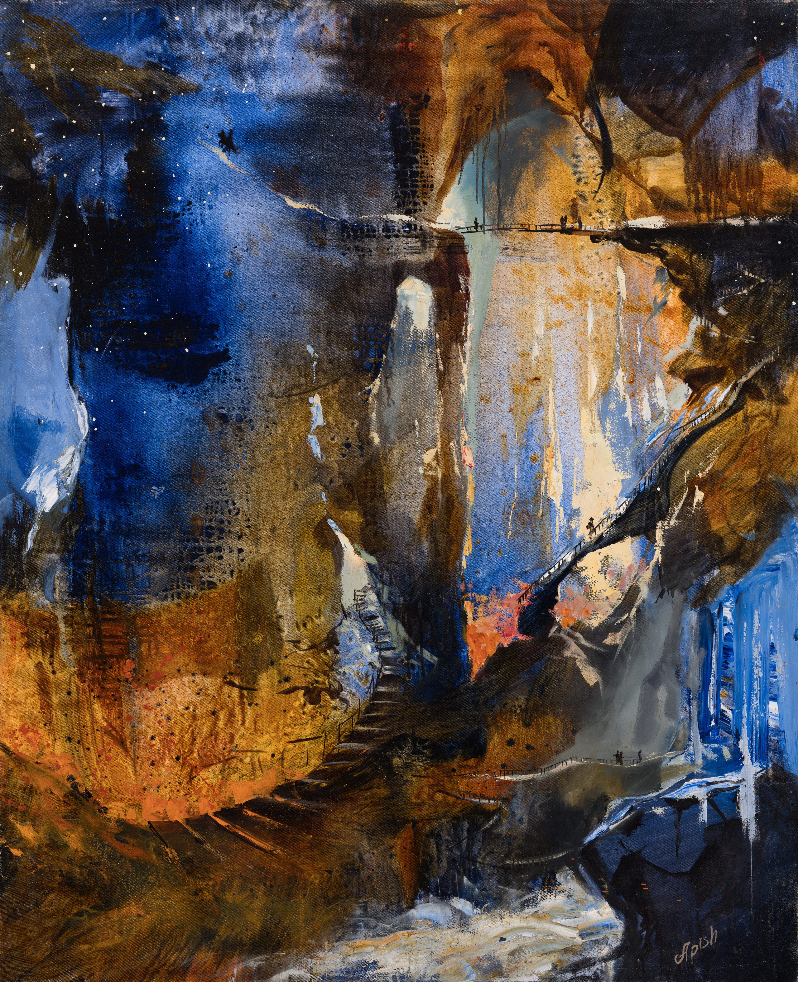 «В поисках утраченного ковчега» - художник Алексей Апиш (холст, масло, 120x100 см, 2020-2021)