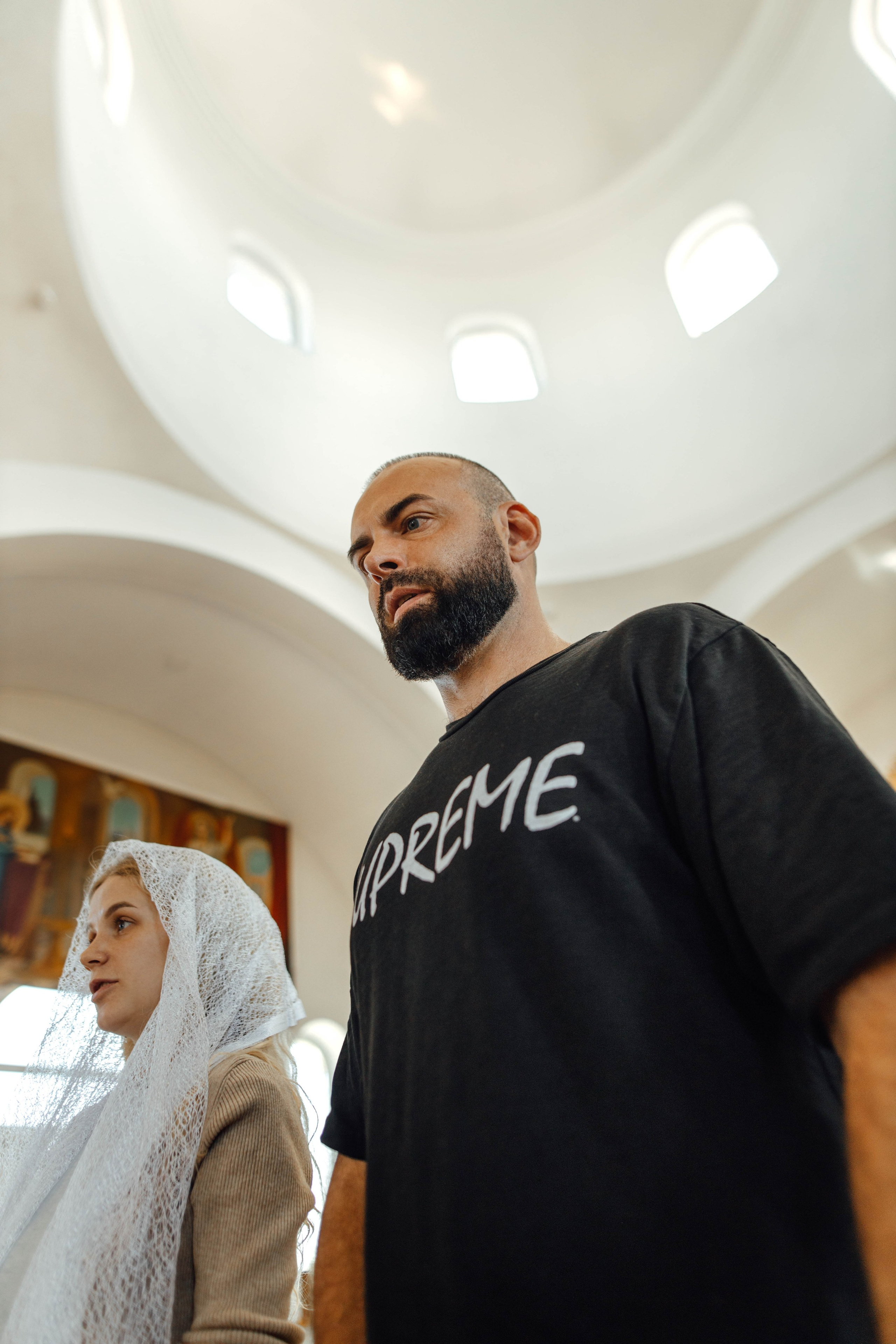 Крещение Энвера (Михаила), д. Колядищи, храм Успения Пр. Богородицы, август 2025