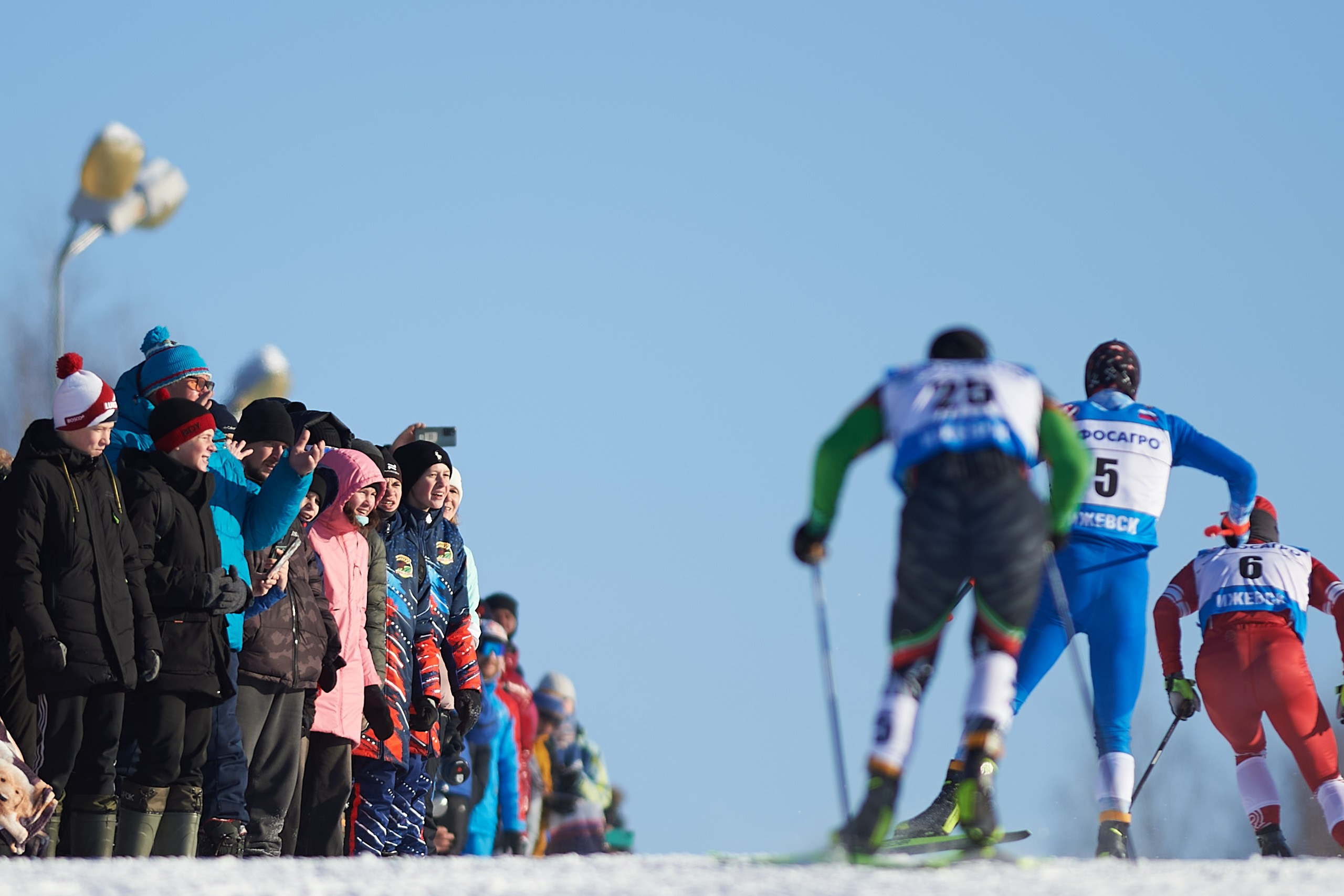 VI этап ФосАгро Кубка России по лыжным гонкам. Спринт. Ижевск 25.01.2025. Спортивный репортажный фотограф в Ижевске Сергей Мерзляков