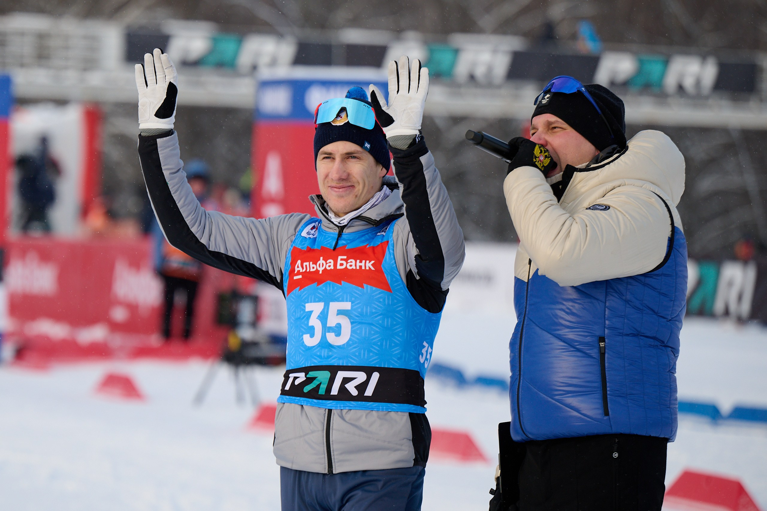 Биатлон. Чемпионат России — 2024/2025, 3-й этап, Ижевск. Спринт. Мужчины. Спортивный репортажный фотограф в Ижевске Сергей Мерзляков