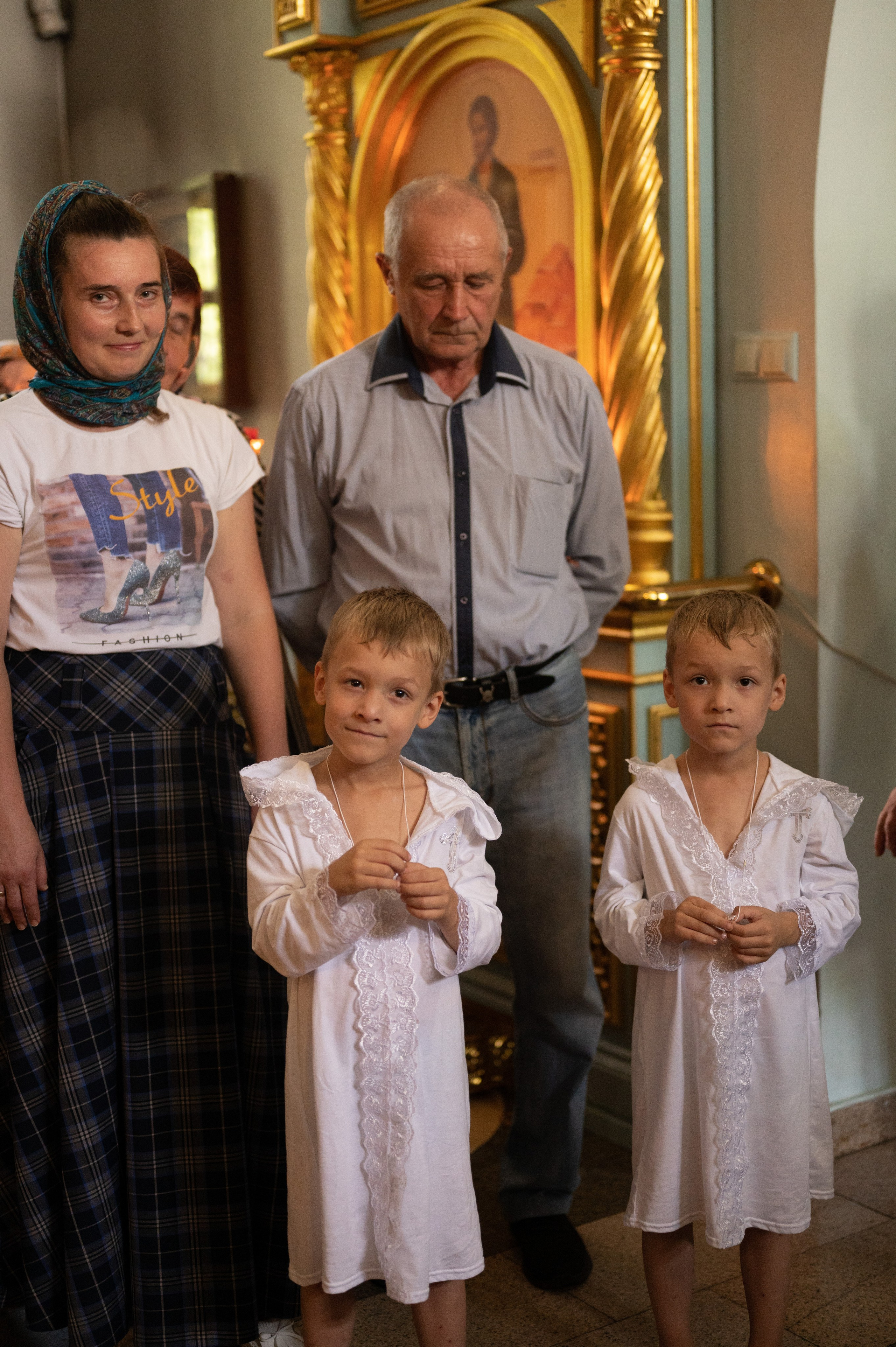 Крещение Матвей и Тимофей. Фотограф новорожденных, семейный детский в Тюмени Татьяна Морозова