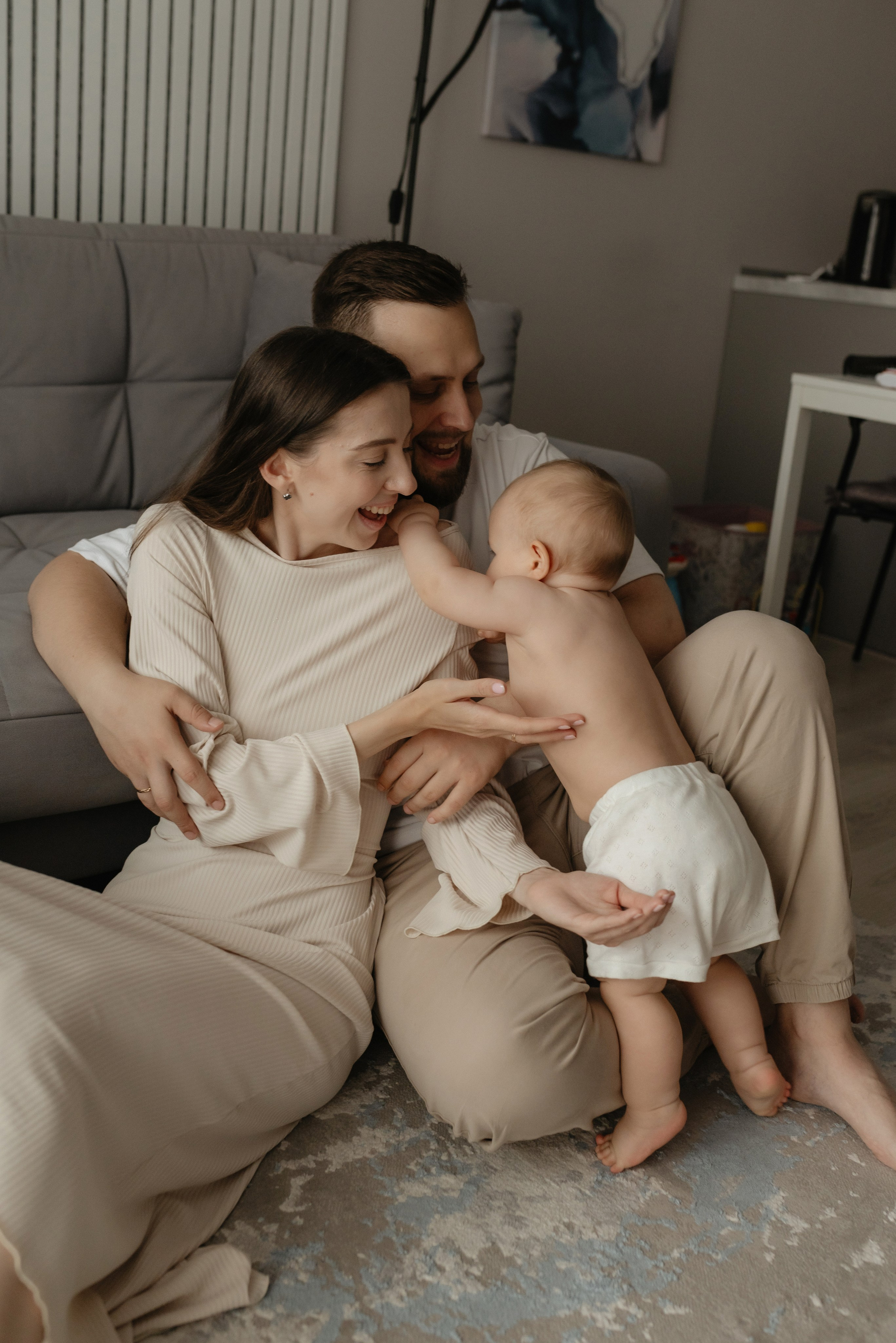 Семейная фотосессия дома. Семейный и портретный фотограф Нижний Новгород