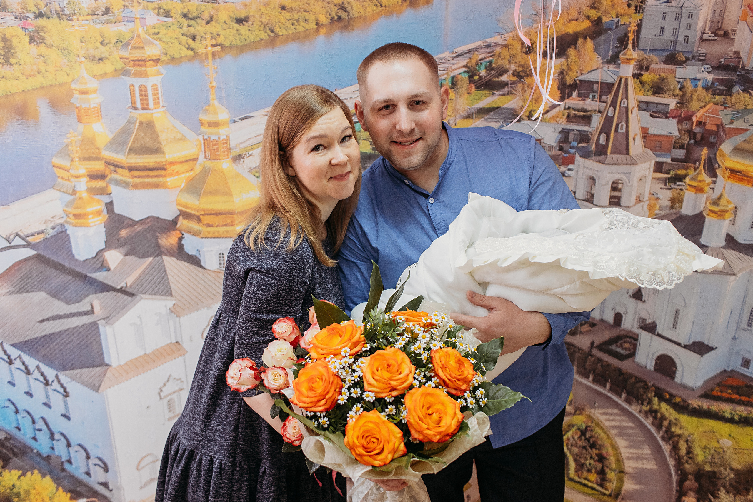 Выписка с палатой. Семейный фотограф Тюмень, фотограф на роды Салмина Мария