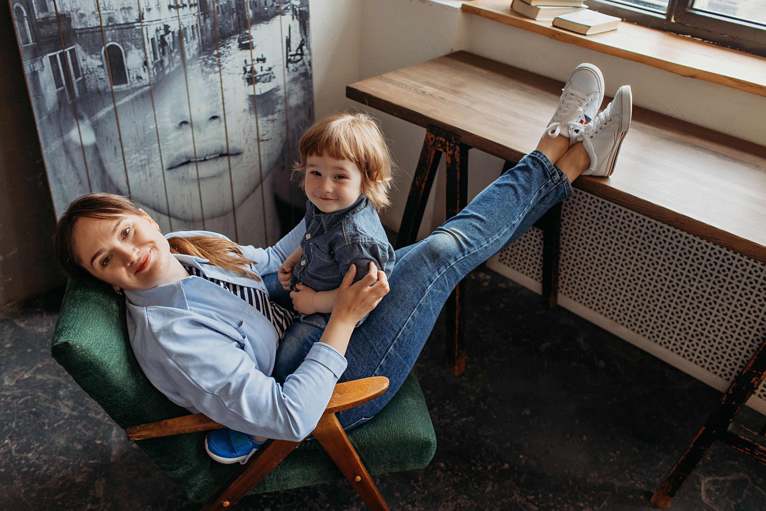 Лофт пространство Наше место. Семейный фотограф Тюмень, фотограф на роды Салмина Мария