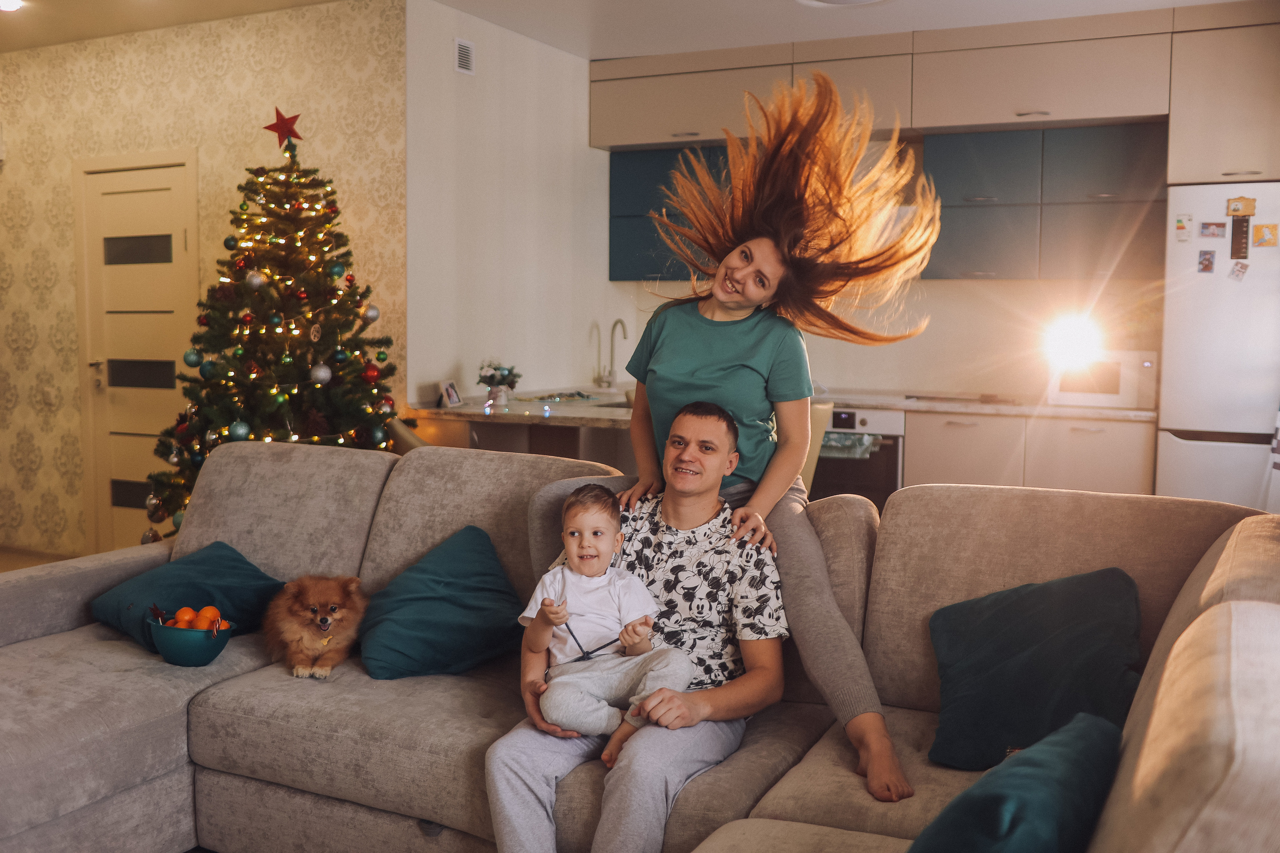 Новогодняя. Семейный фотограф Тюмень, фотограф на роды Салмина Мария