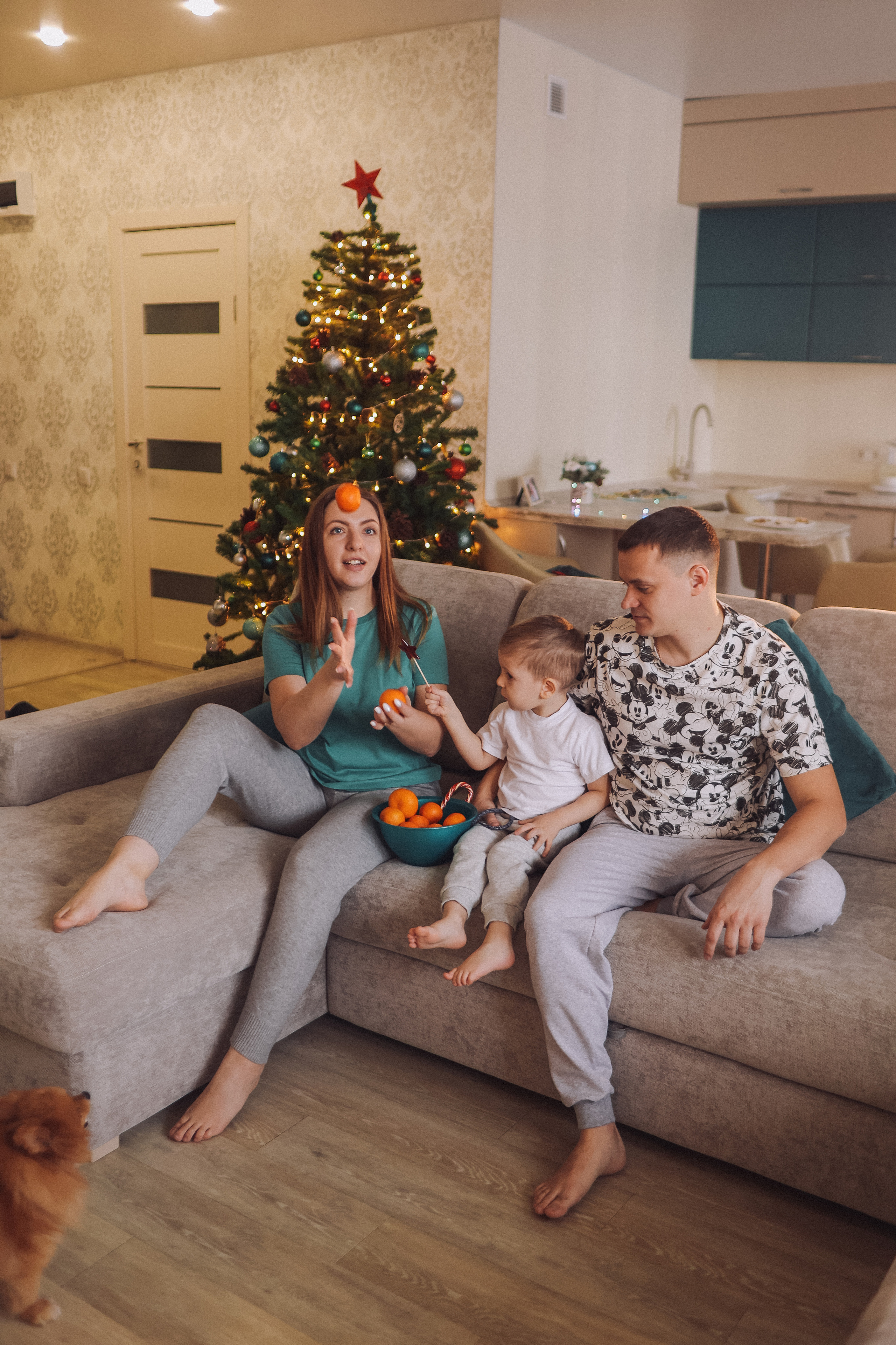 Новогодняя. Семейный фотограф Тюмень, фотограф на роды Салмина Мария