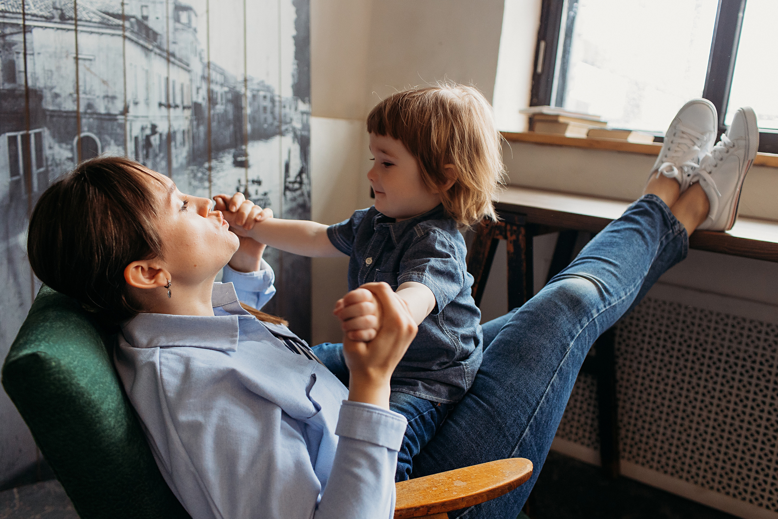 Лофт пространство Наше место. Семейный фотограф Тюмень, фотограф на роды Салмина Мария