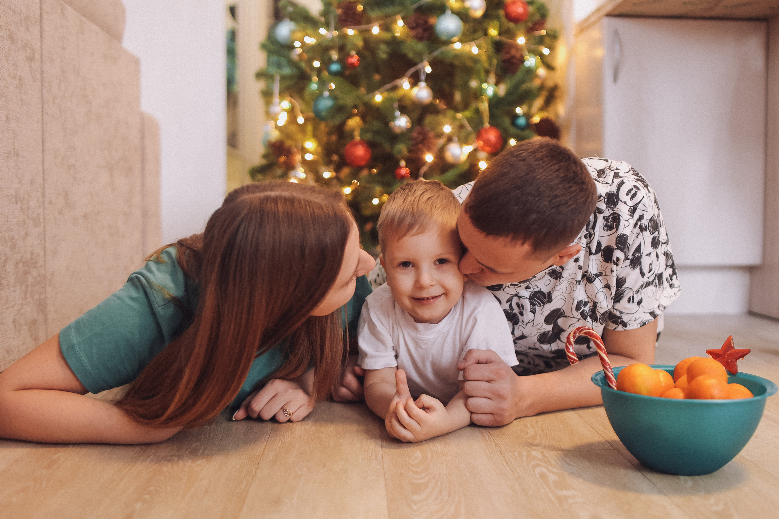 Новогодняя. Семейный фотограф Тюмень, фотограф на роды Салмина Мария