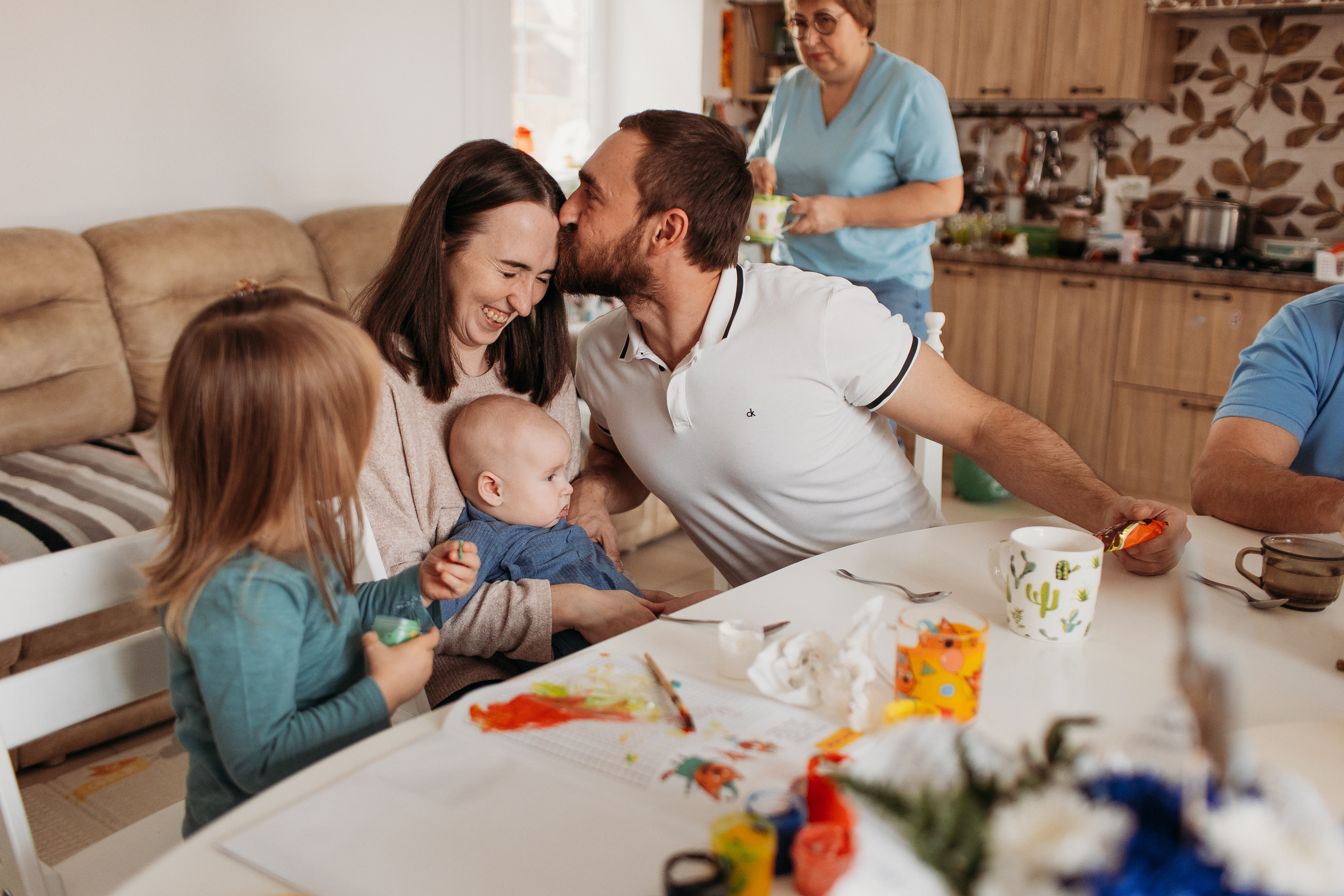 Большая семья. Семейный фотограф Тюмень, фотограф на роды Салмина Мария