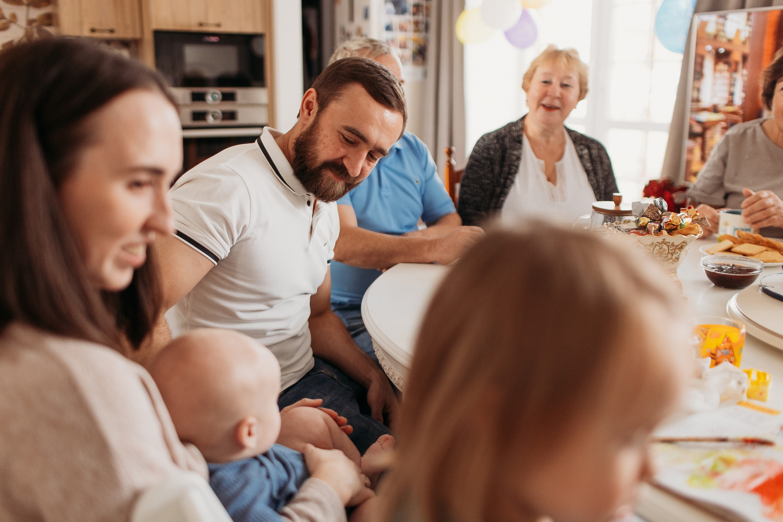 Большая семья. Семейный фотограф Тюмень, фотограф на роды Салмина Мария