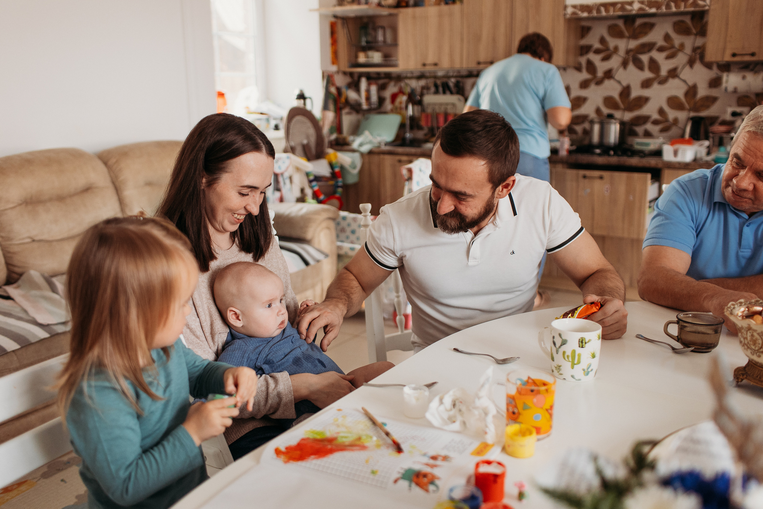 Большая семья. Семейный фотограф Тюмень, фотограф на роды Салмина Мария