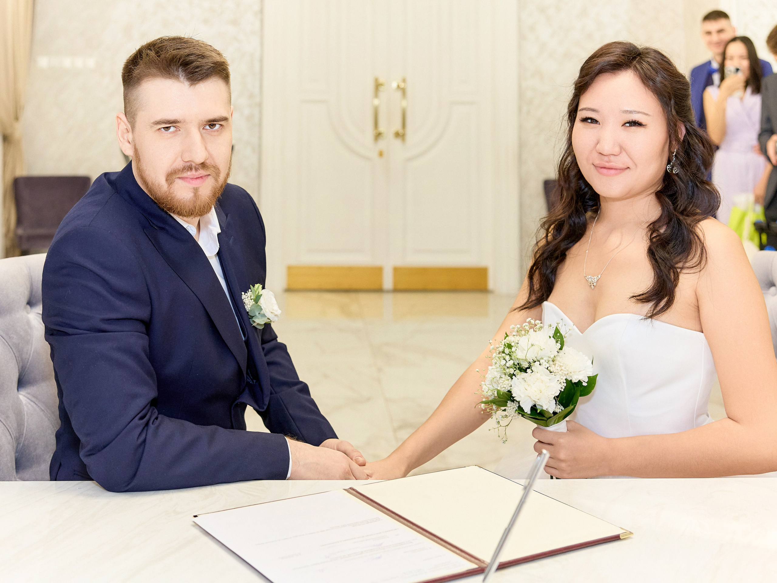 Регистрация брака в Кутузовском ЗАГСе в Москве Александры и Феора