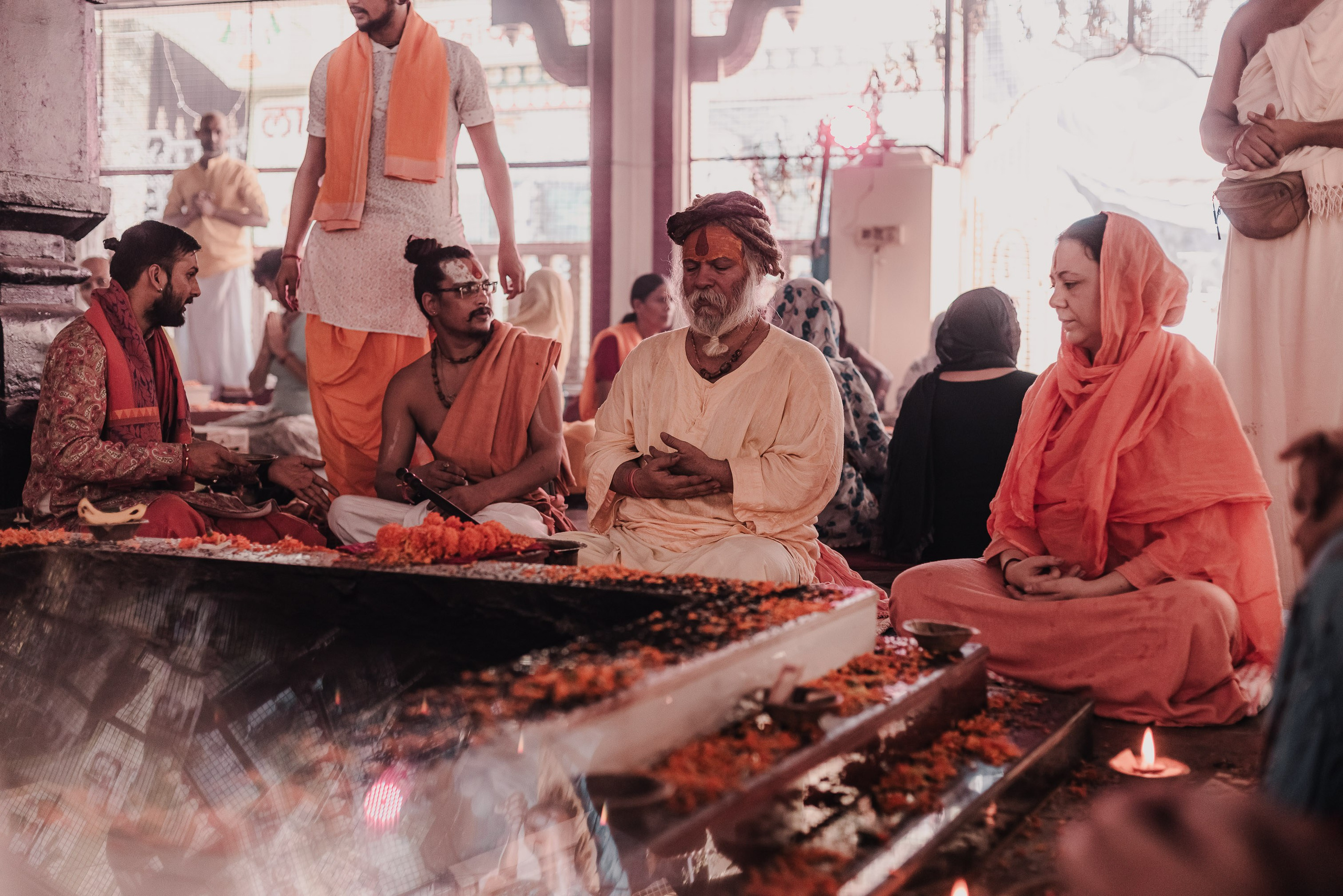 Navaratri yajna at Devraha Baba Ji ashram. Мариам Багдасарян