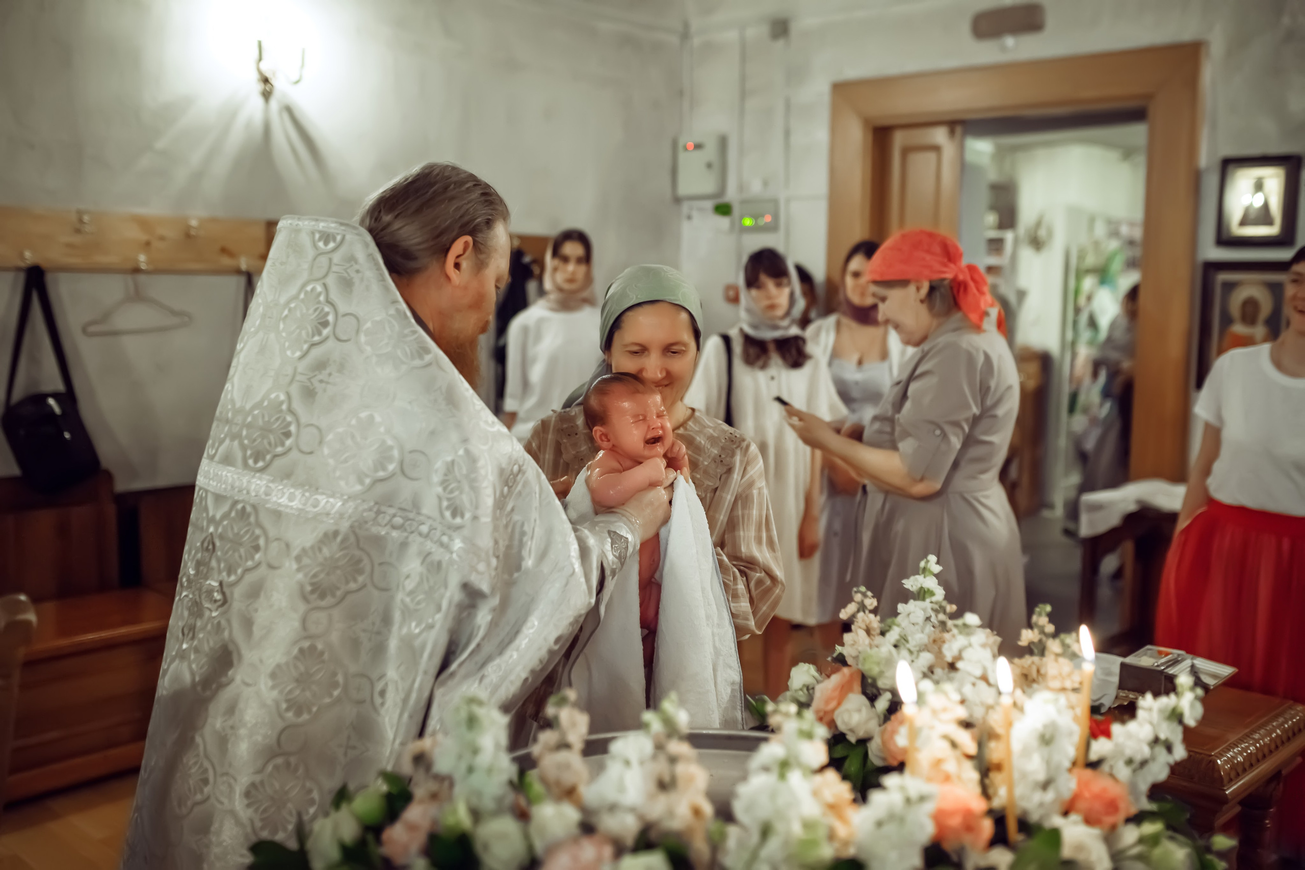 Крещение Александры. Фотограф на Крещение, семейный фотограф в Москве
