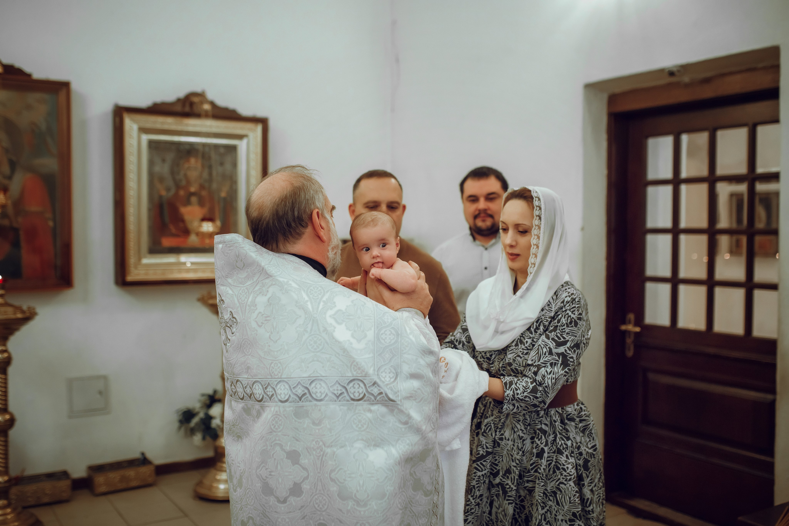 Крещение Дарьи. Фотограф на Крещение, семейный фотограф в Москве