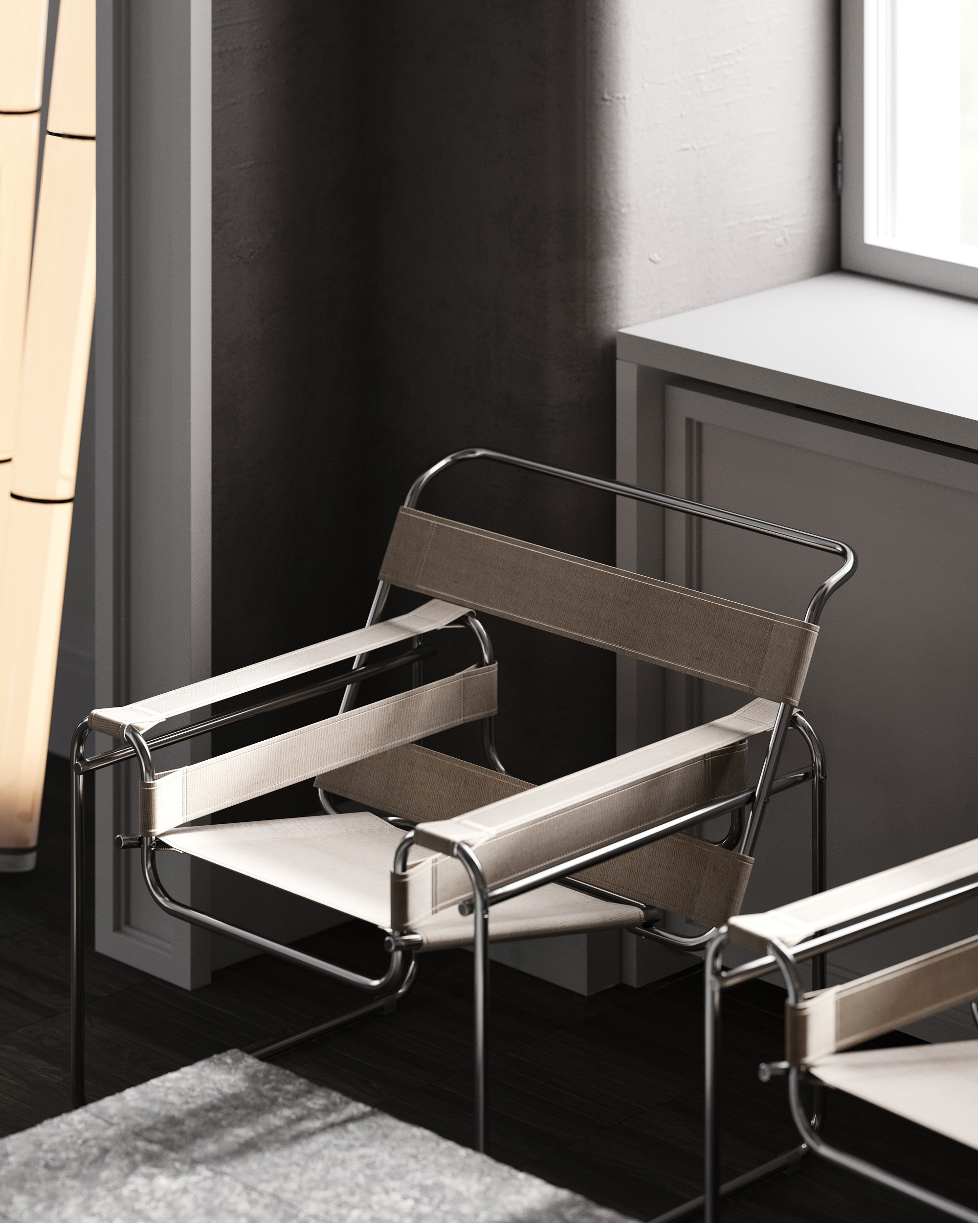 Modern flat. Interior visualization