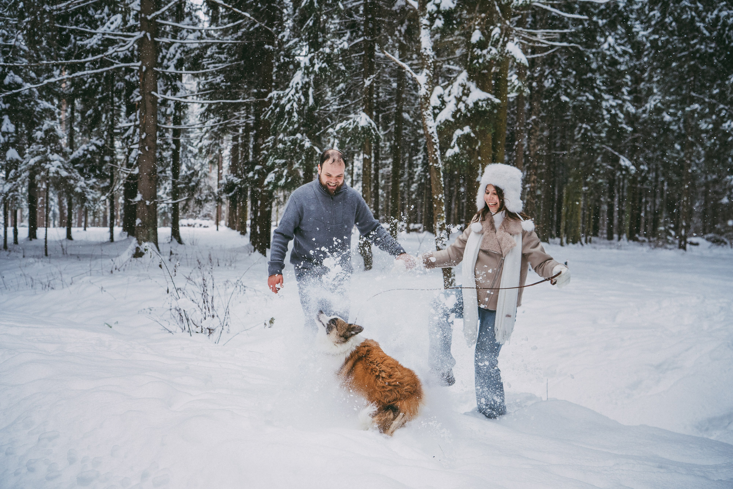 Катя, Анатолий и Елай. Фотограф анималист в Москве и Санкт-Петербурге Свиридова Анна