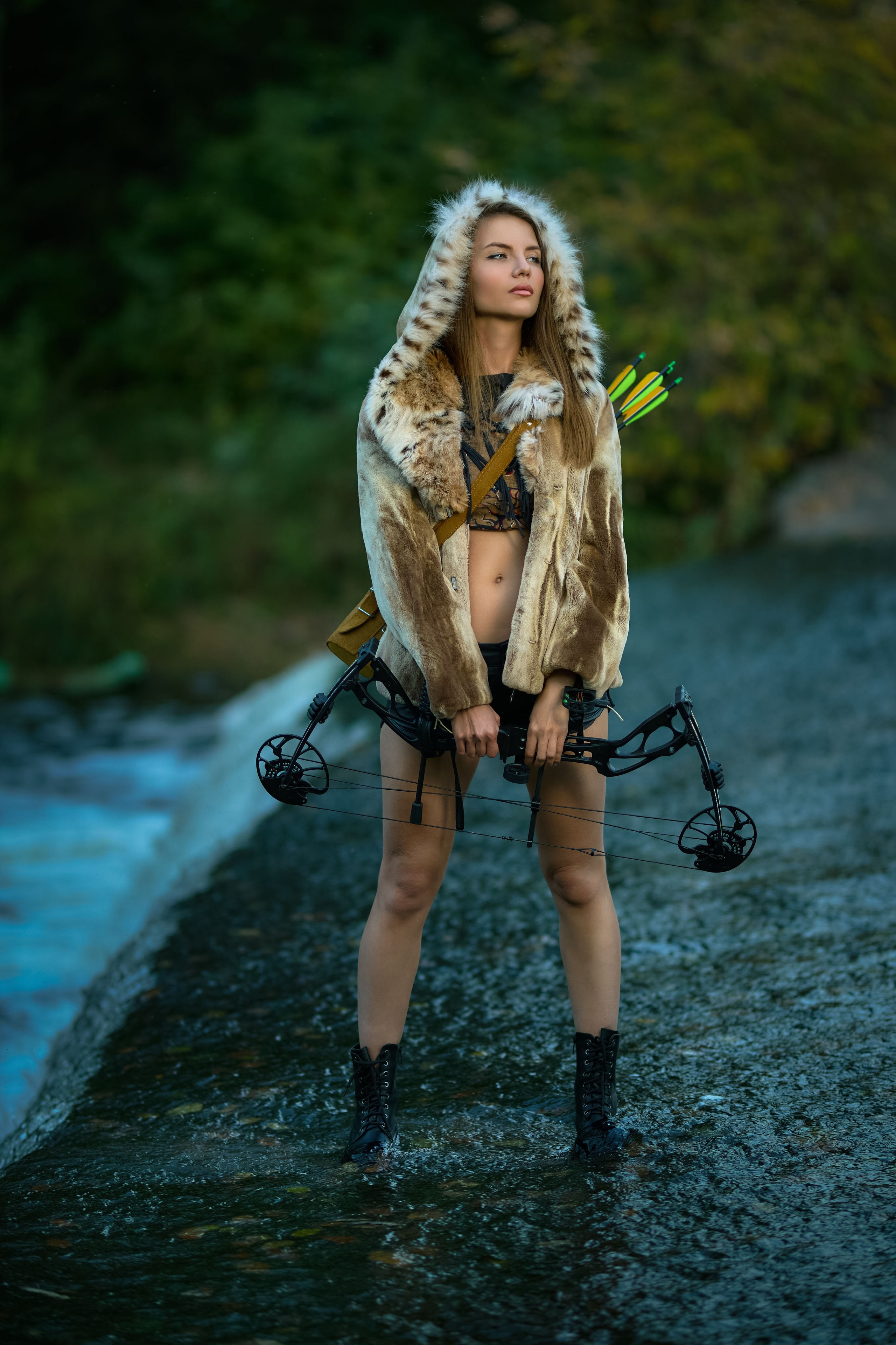 тематическая фотосессия чебоксары лук стрелы амазонка