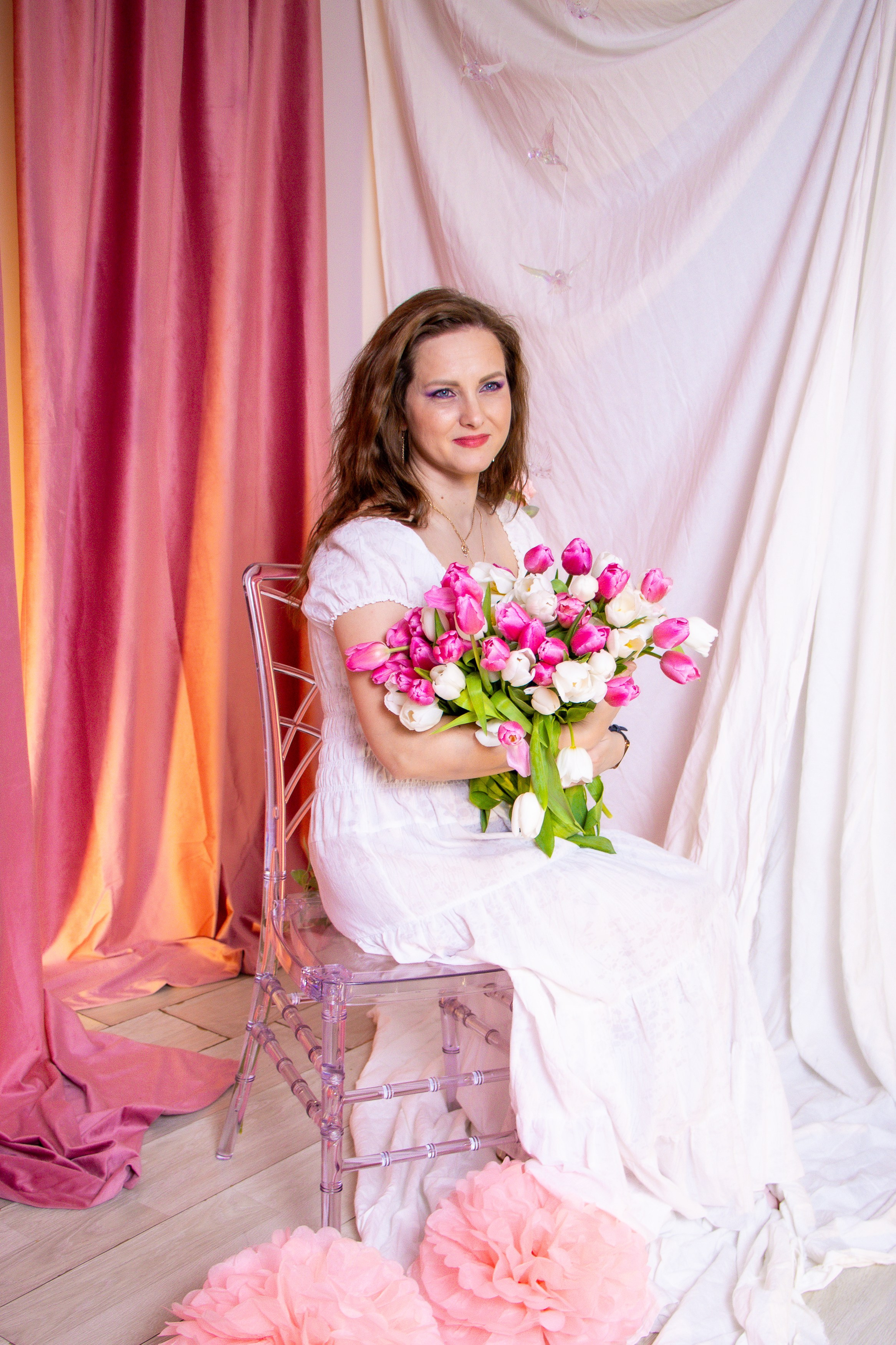 Семейная с тюльпанами. Фотограф Татьяна Матрос