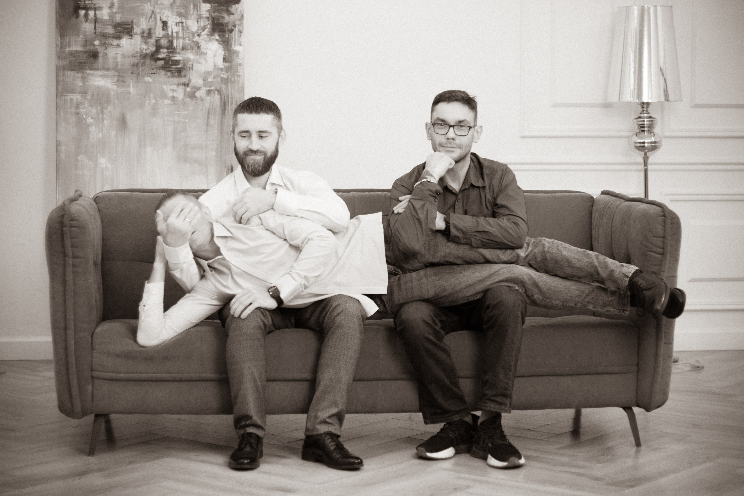 Тепло большой семьи — семейная фотосессия в студии, Екатеринбург. Фотограф в Екатеринбурге Пойгина Елена