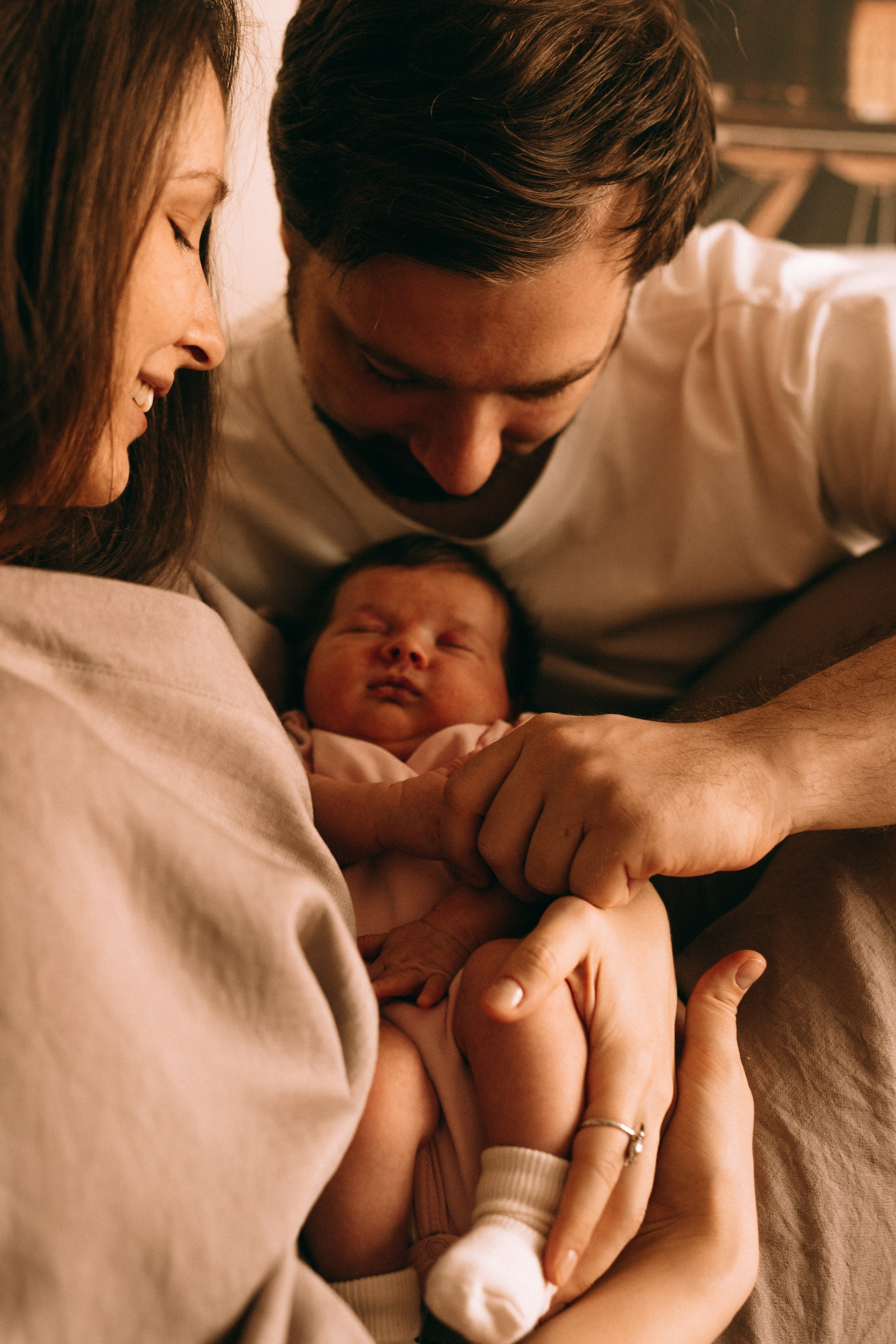 Василисе 1 месяц. Семейный, ньюборн фотограф, фотограф на роды в Москве, Виктория Тюльдюкова