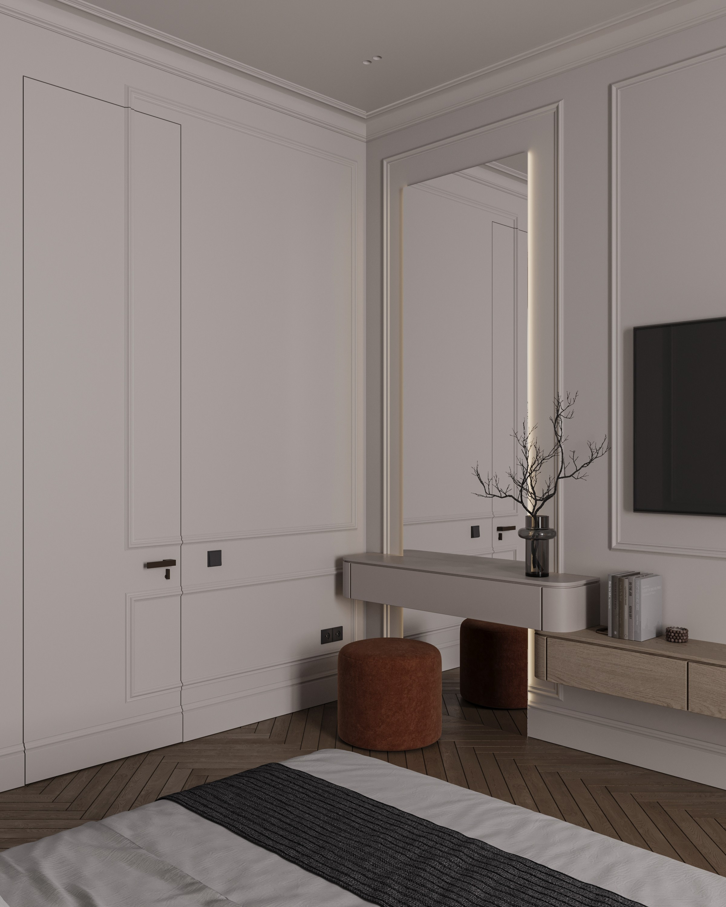 Спальня. 3D визуализатор интерьеров