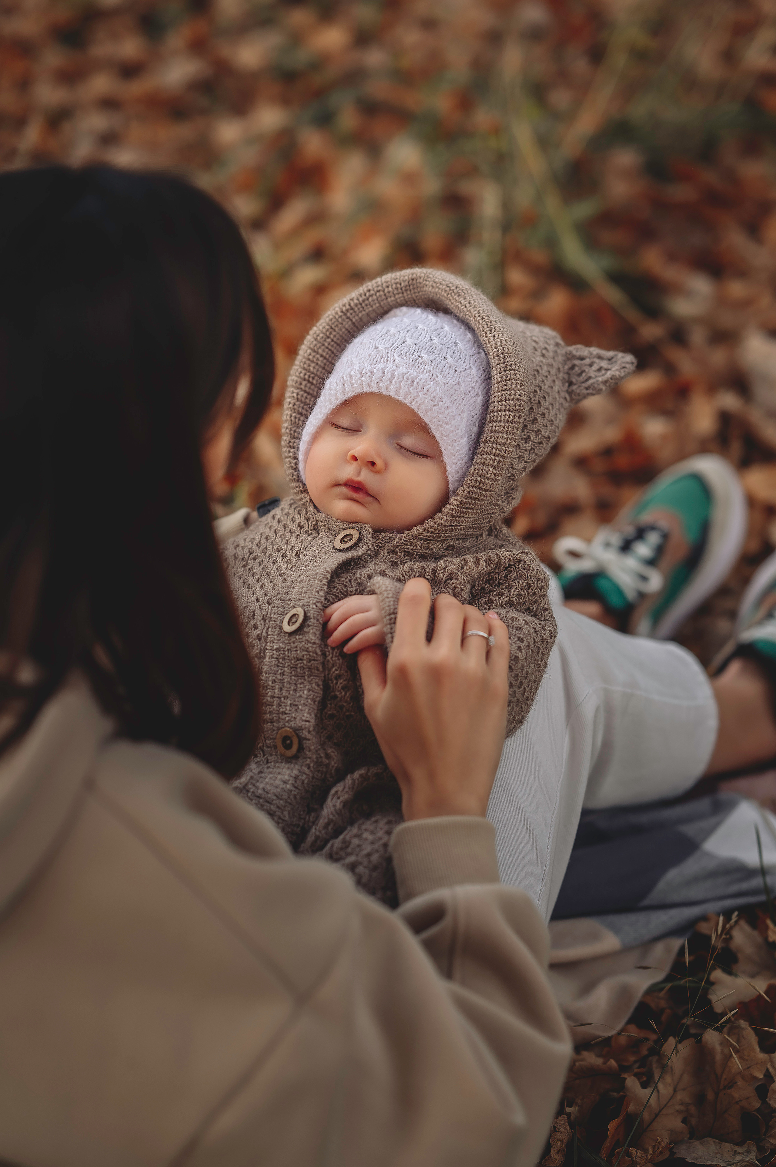 Осенняя прогулка в парке с малышом. Контент-фотограф в Москве Хныкина Лена