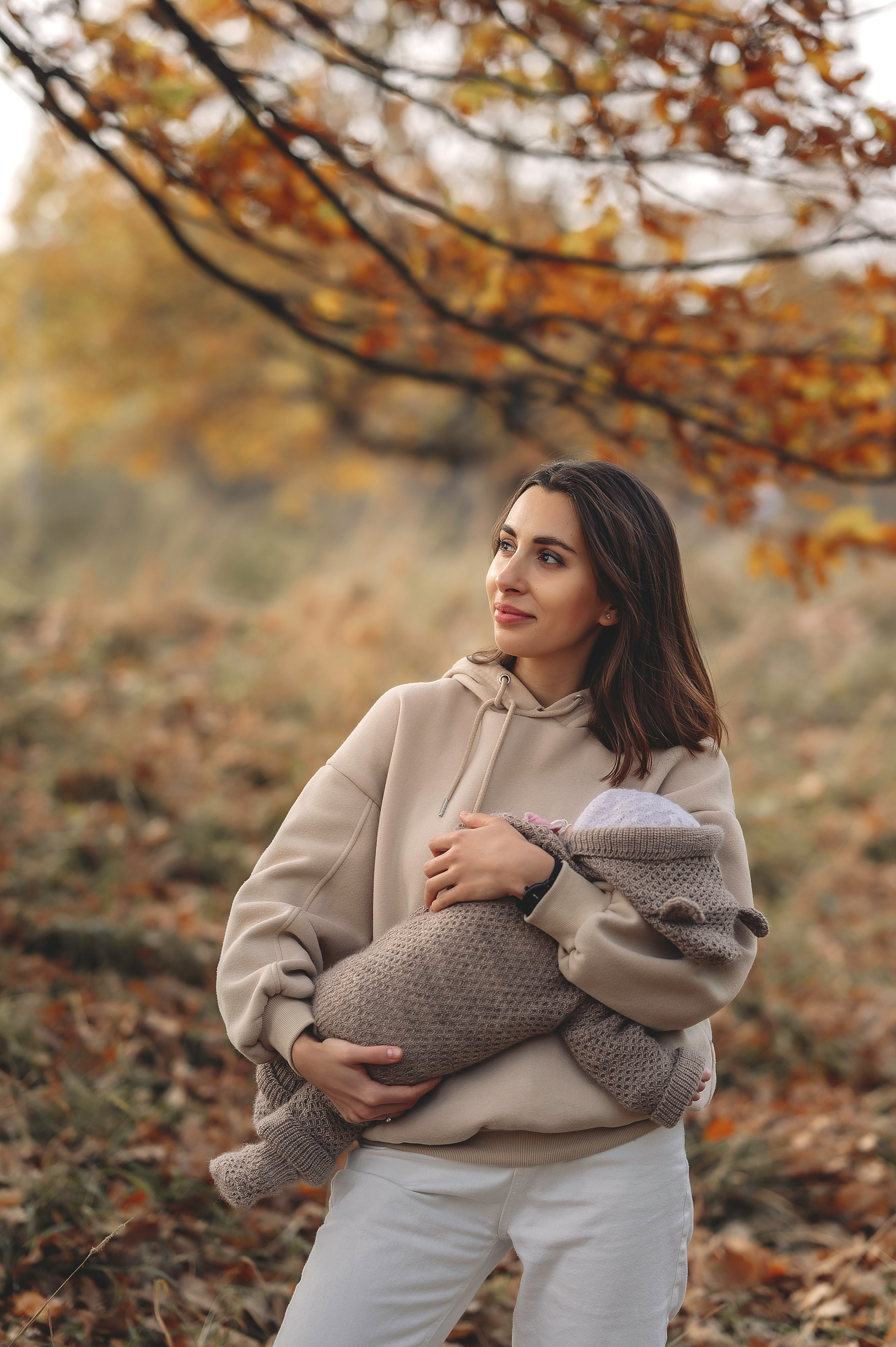 Осенняя прогулка в парке с малышом. Контент-фотограф в Москве Хныкина Лена