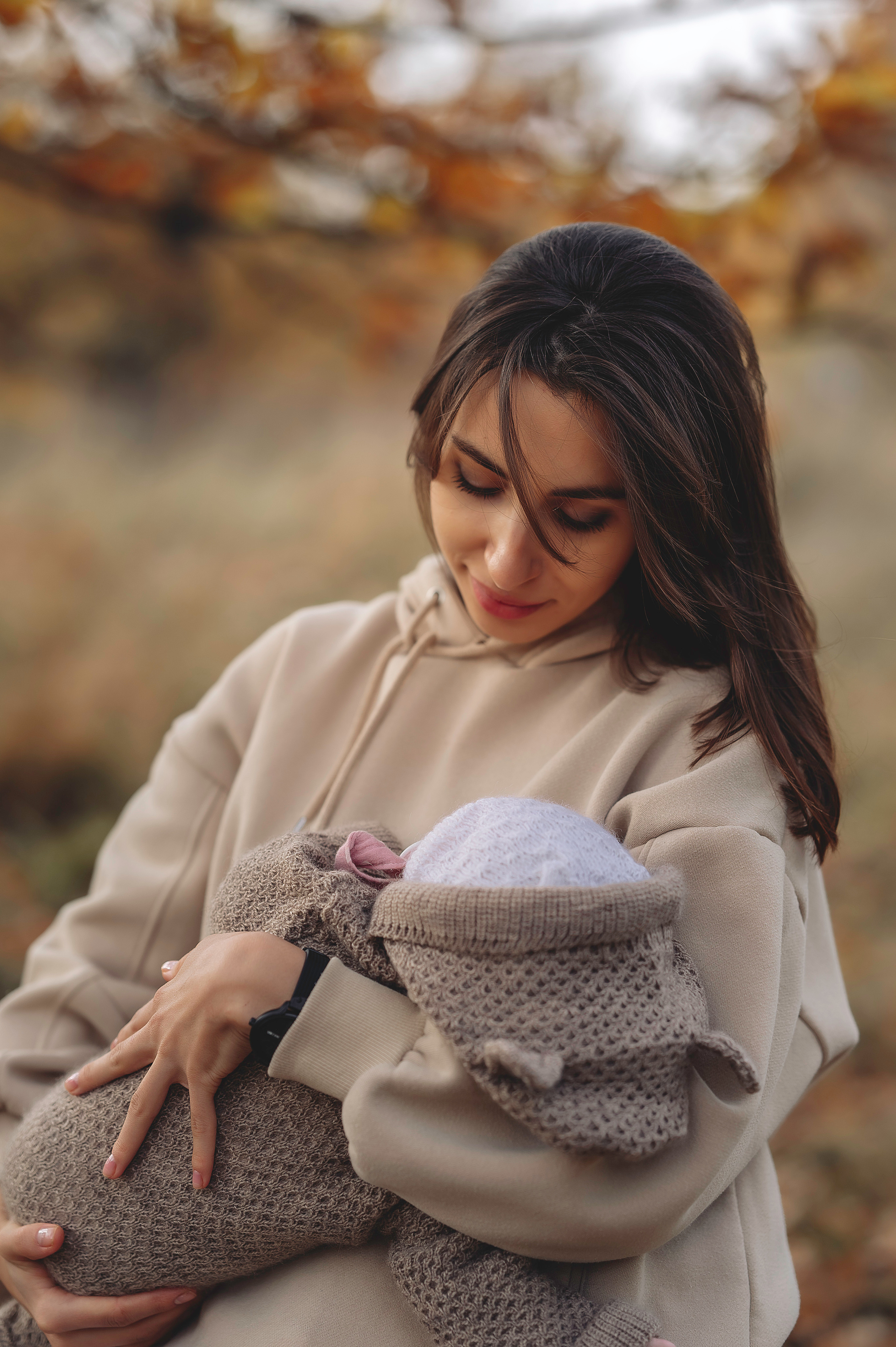 Осенняя прогулка в парке с малышом. Контент-фотограф в Москве Хныкина Лена