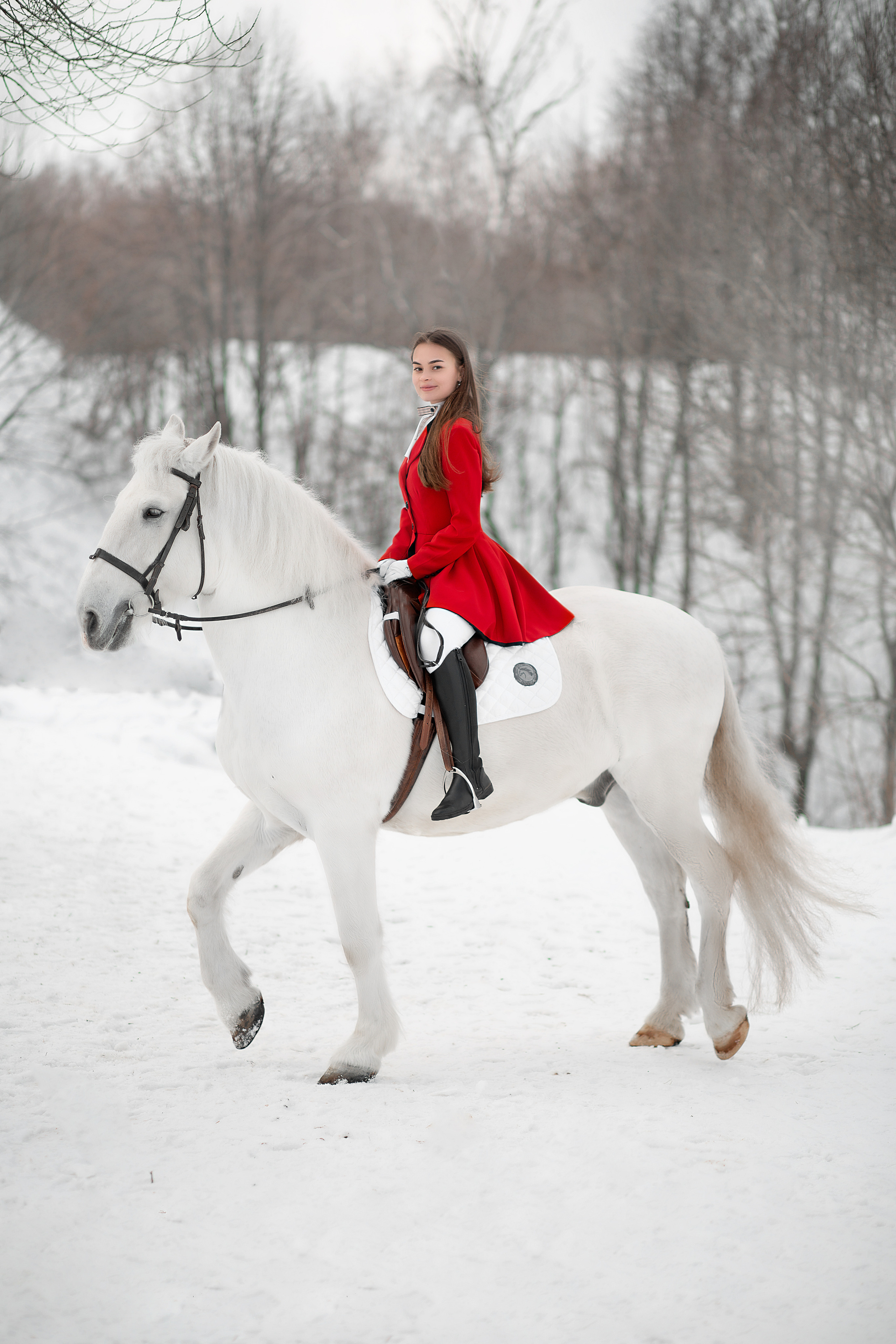 Лена и Воробушек 19.02.22. Фотосессия с лошадьми в Нижнем Новгороде