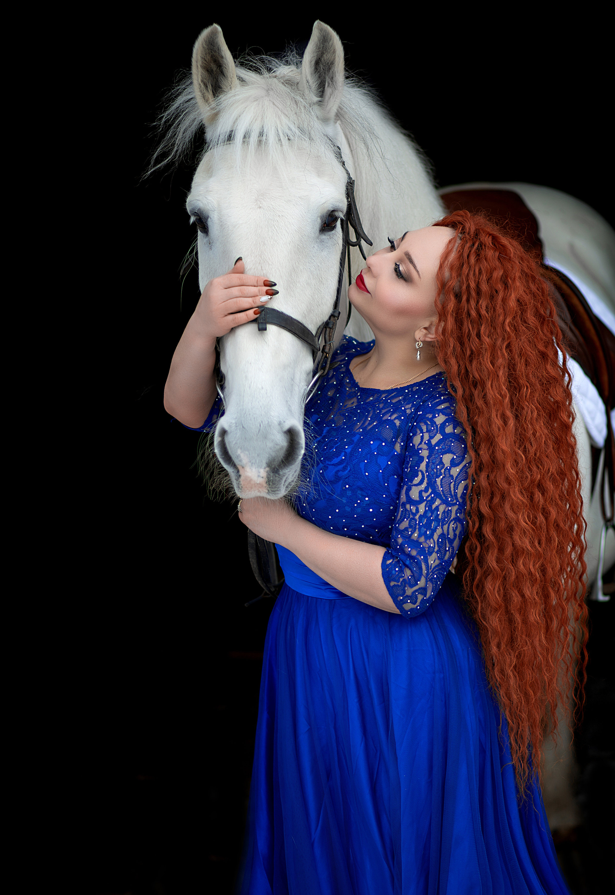 Алена и Воробушек 14.02.22. Фотосессия с лошадьми в Нижнем Новгороде