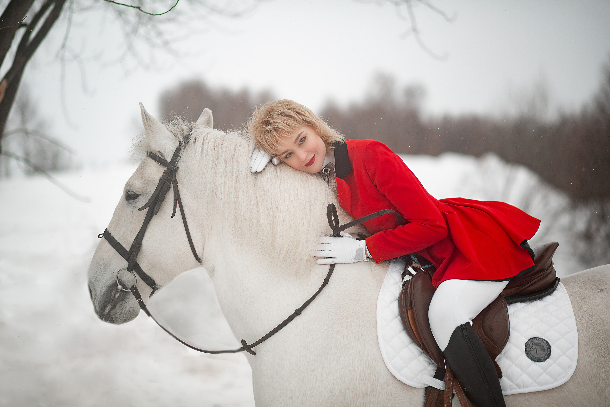Светлана и Воробей 20.02.22. Фотосессия с лошадьми в Нижнем Новгороде