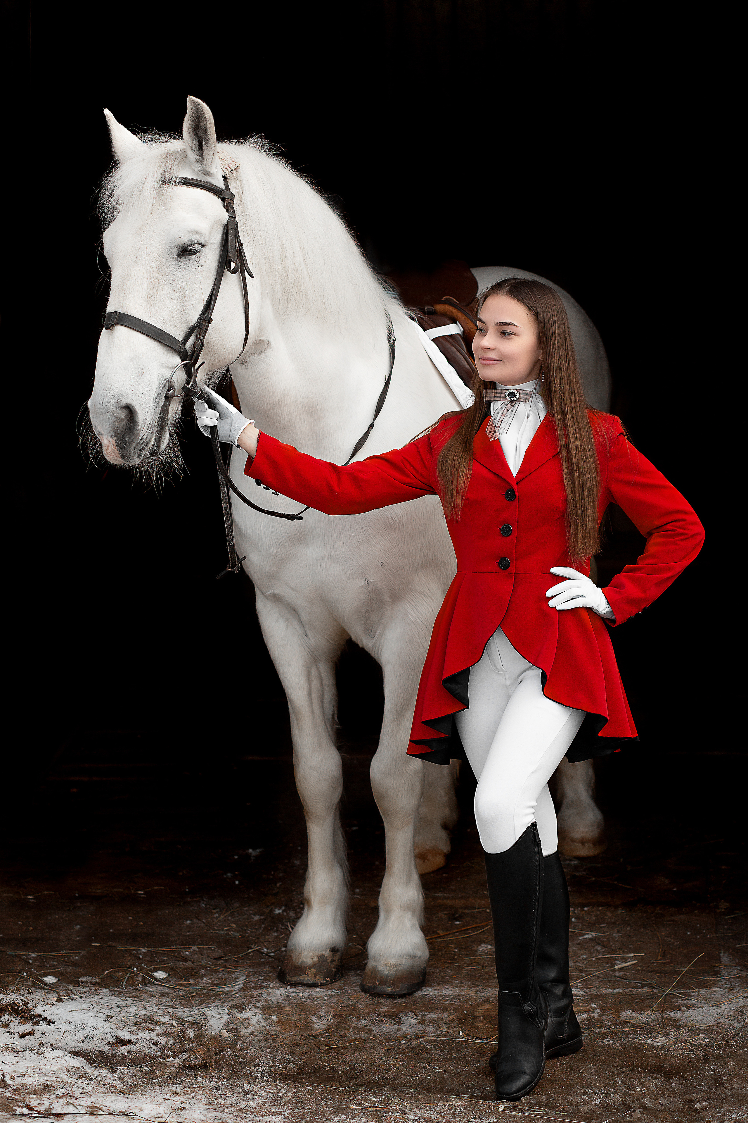 Лена и Воробушек 19.02.22. Фотосессия с лошадьми в Нижнем Новгороде