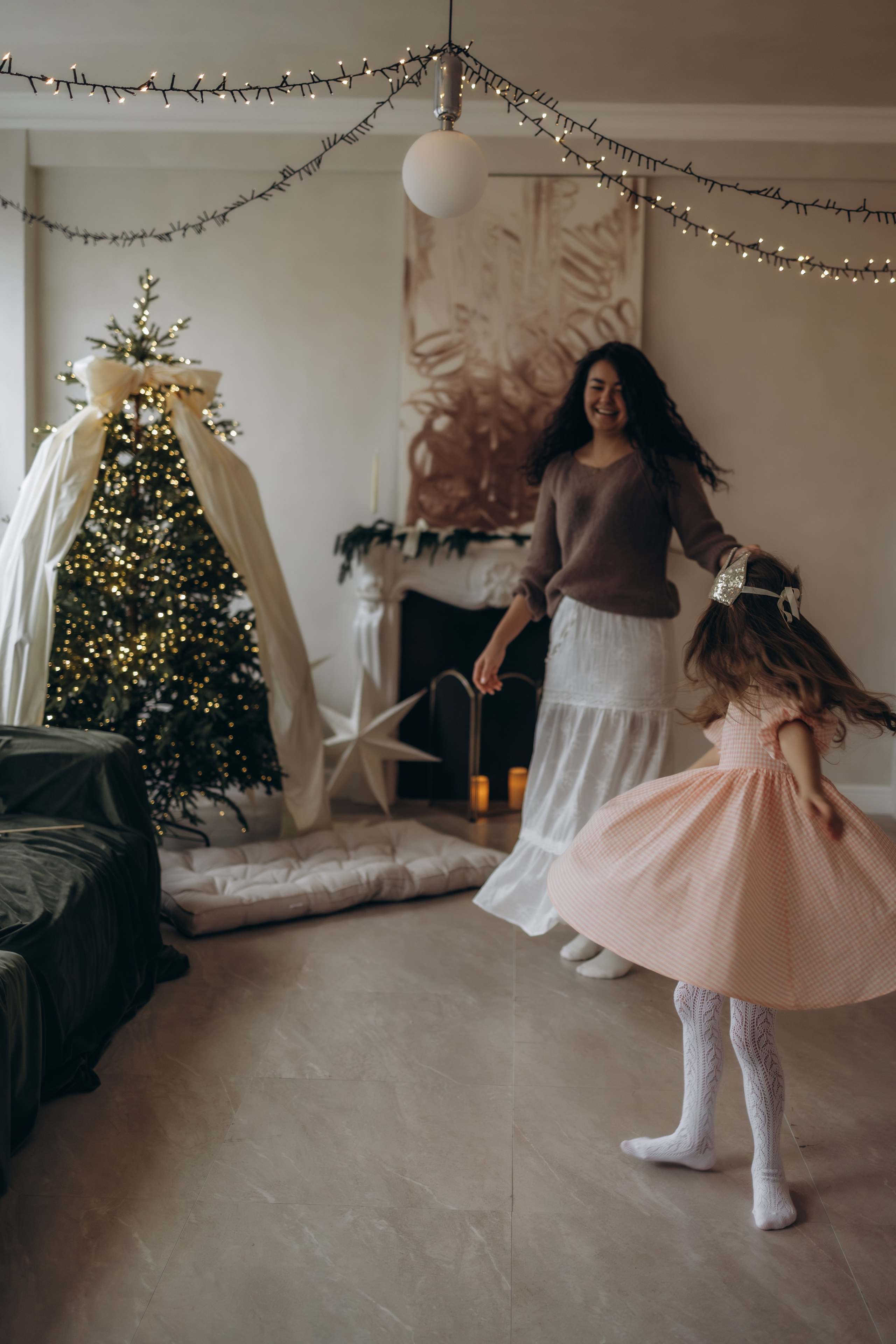 Мамочка и доченька в студии, г. Обнинск (Калужская обл.). Надежда Стар семейный и церковный фотограф в Жукове и Калужской области