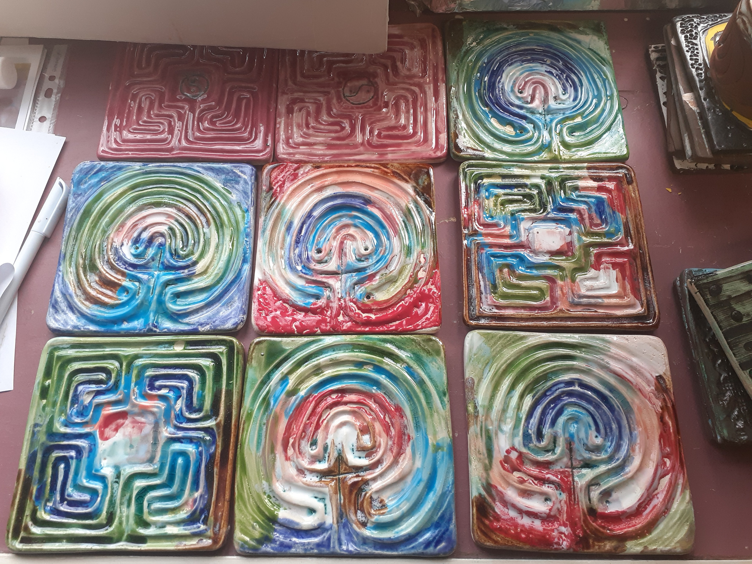 Наборы лабиринтов. Керамика с историей. Елена Рогалёва