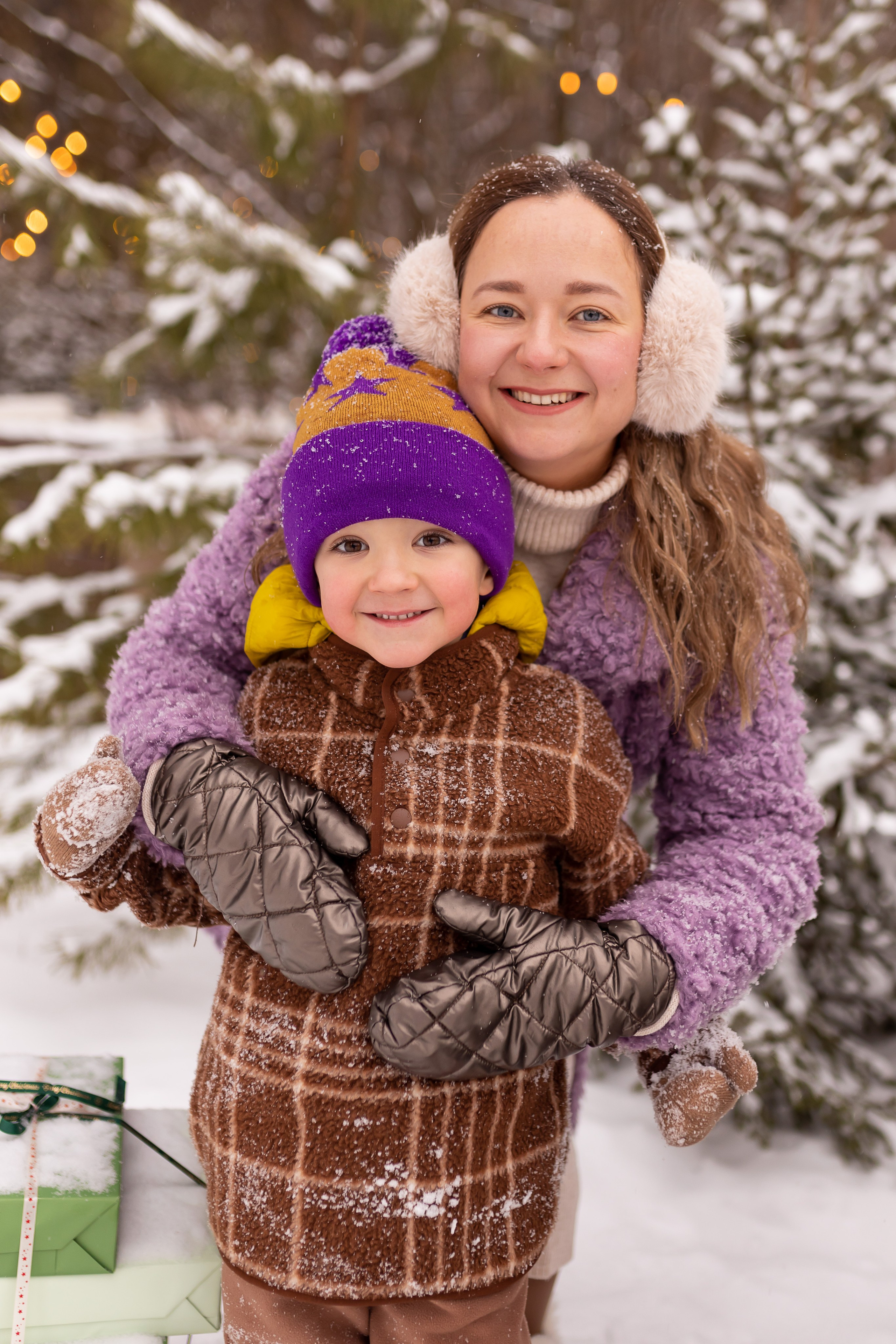 Первый снег в Декабре 2024. Семейный и детский фотограф в городе Подолск МО Крылова Ирина