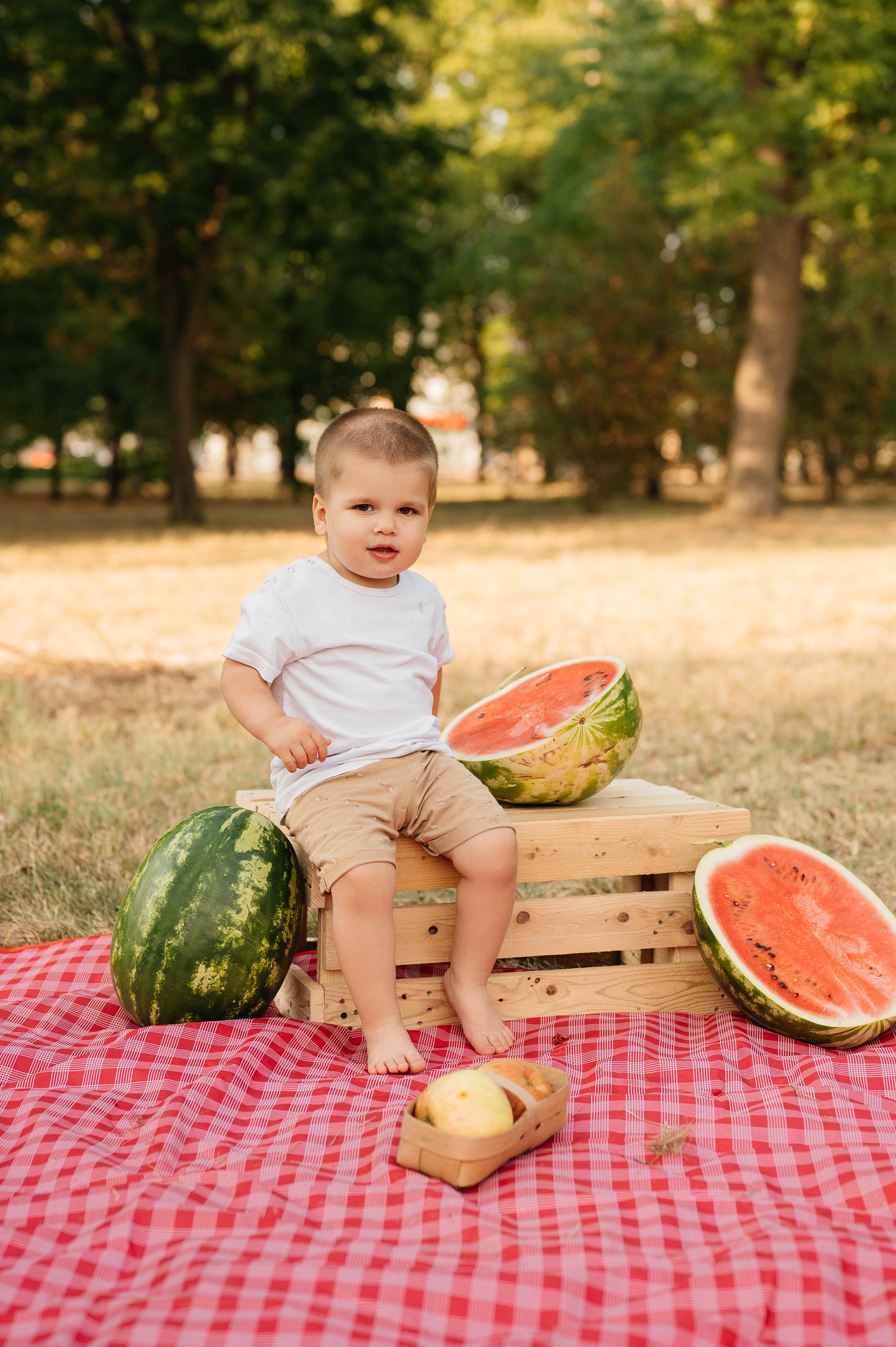 Летняя семейная фотосессия в парке. Свадебный и семейный фотограф в Краснодаре Алина Мельник