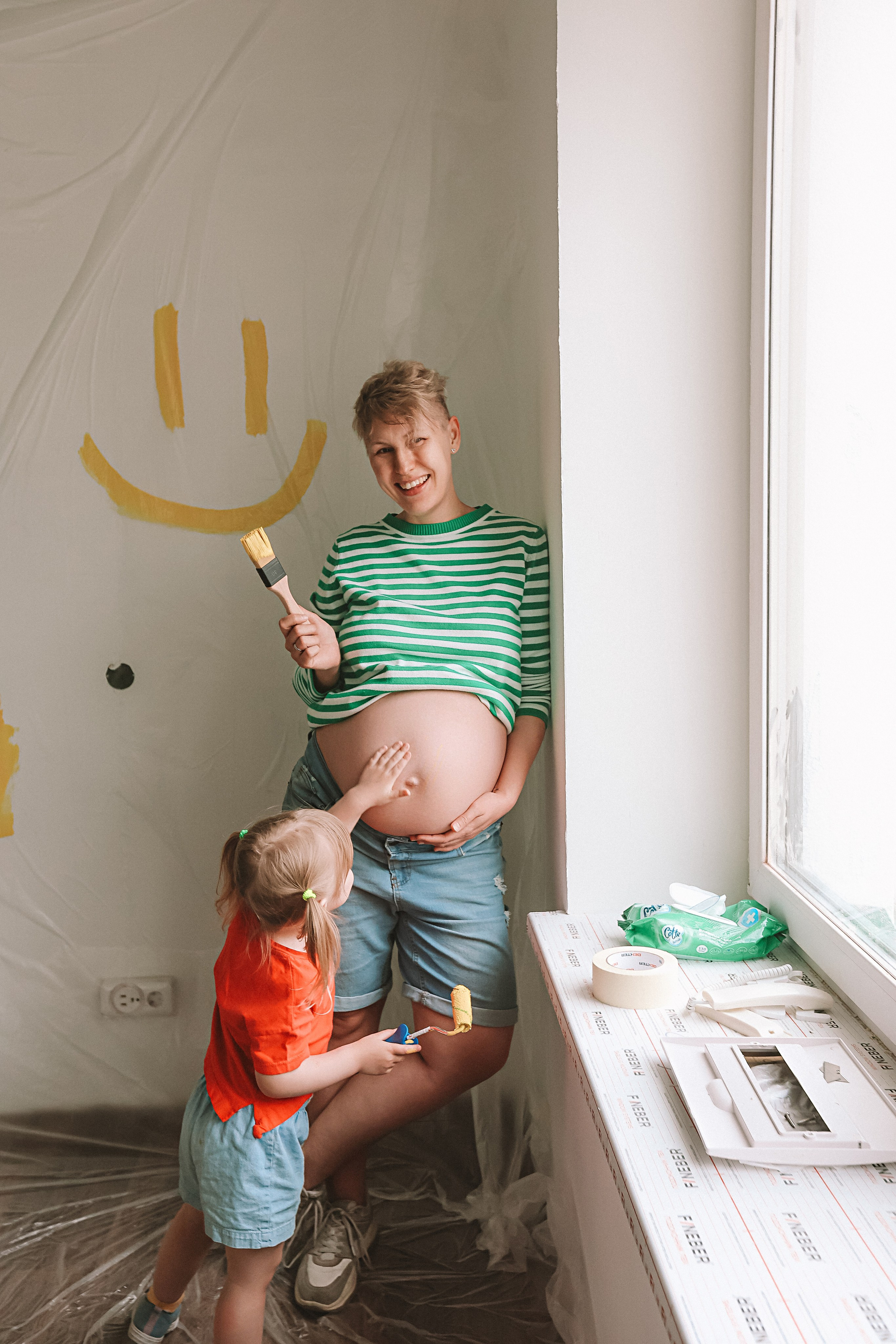 Ремонт. Семейный фотограф Тюмень, фотограф на роды Салмина Мария