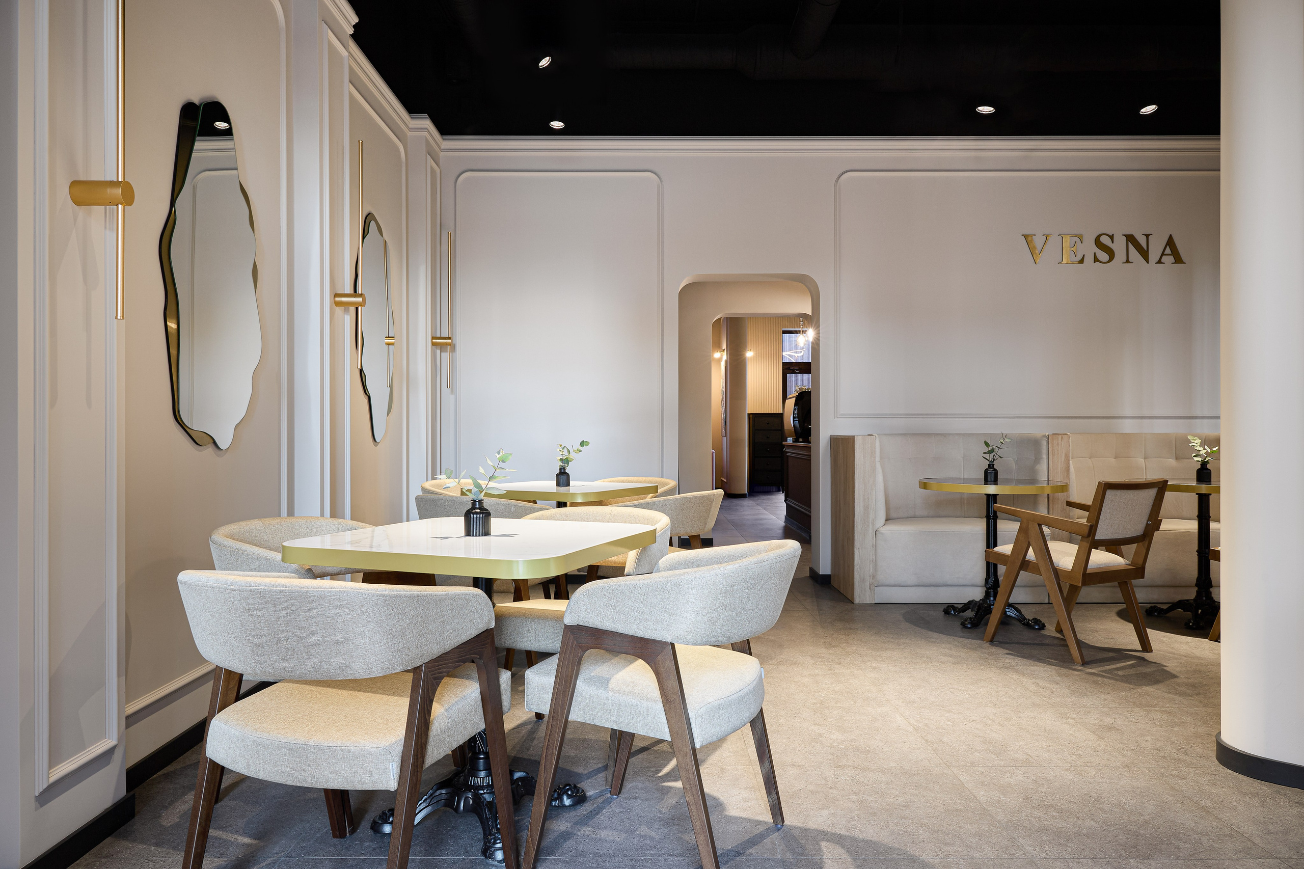 Кафе «Vesna». Дизайнер Георгий Хатнюк. Интерьерный фотограф в Краснодарском крае Светлана Шурлова