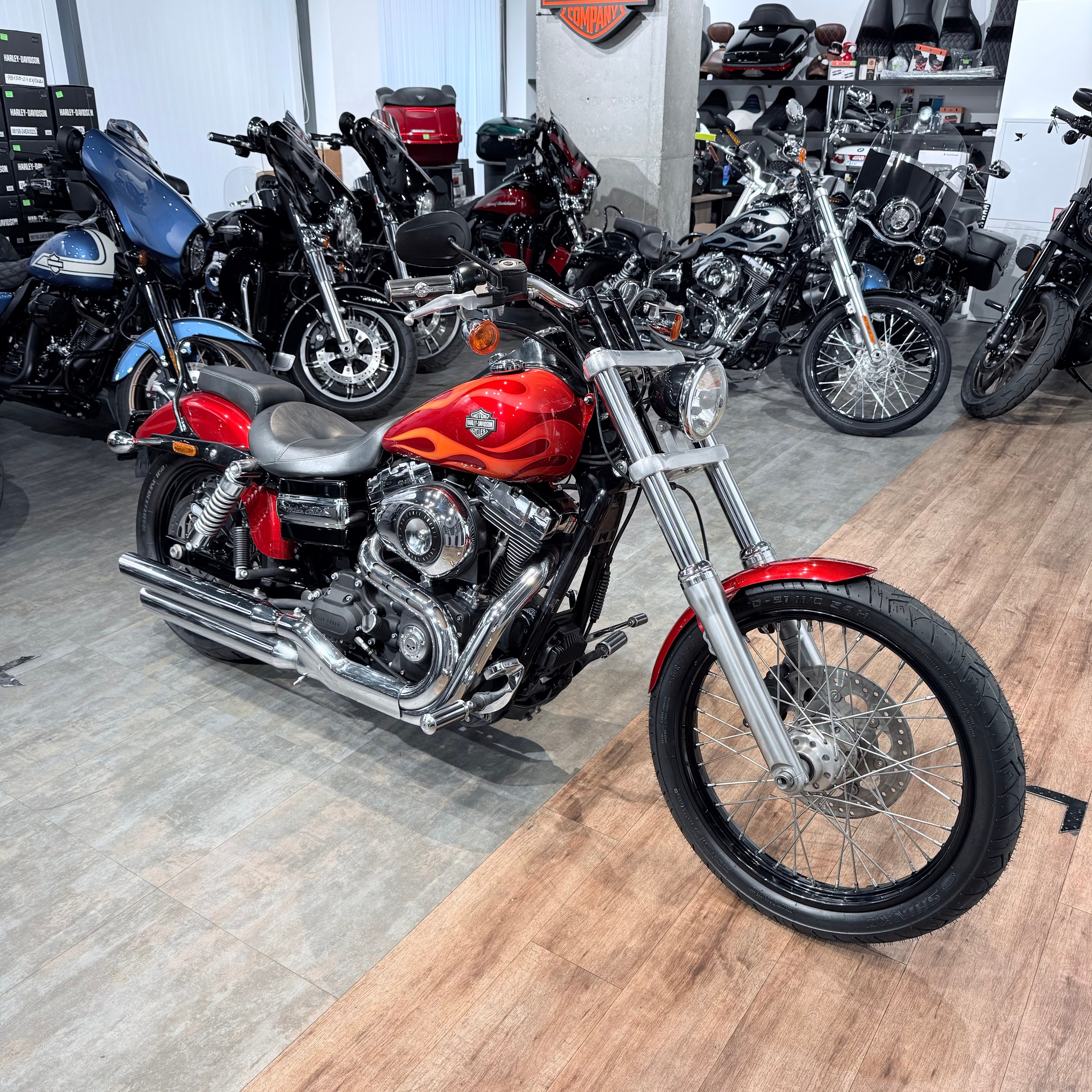 2012 Dyna Wide Glide 96 Red Оrаngе Flames. Hello Davidson, Москва. Только хорошие мотоциклы…
