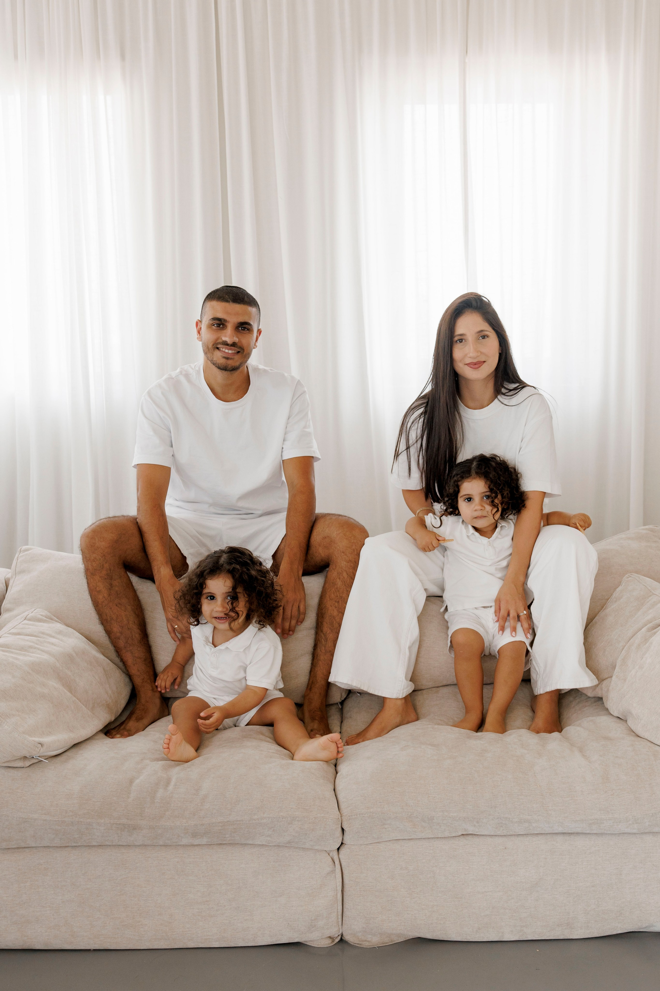 Family photoshoot inside the studio in Hadera. Wedding and family photographer