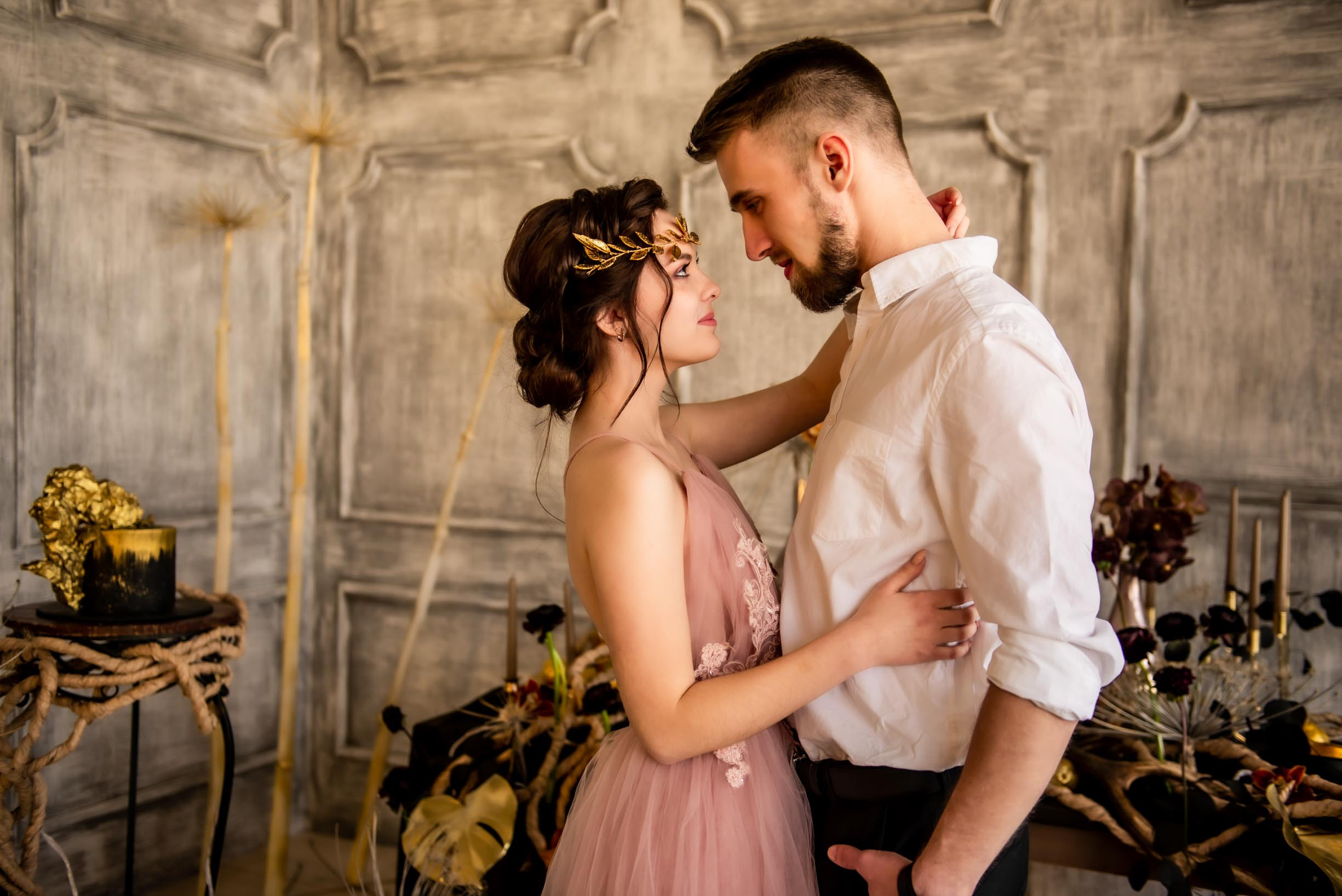 Выездная свадебная регистрация в студии. Свадебный и семейный фотограф Ирина Чернова