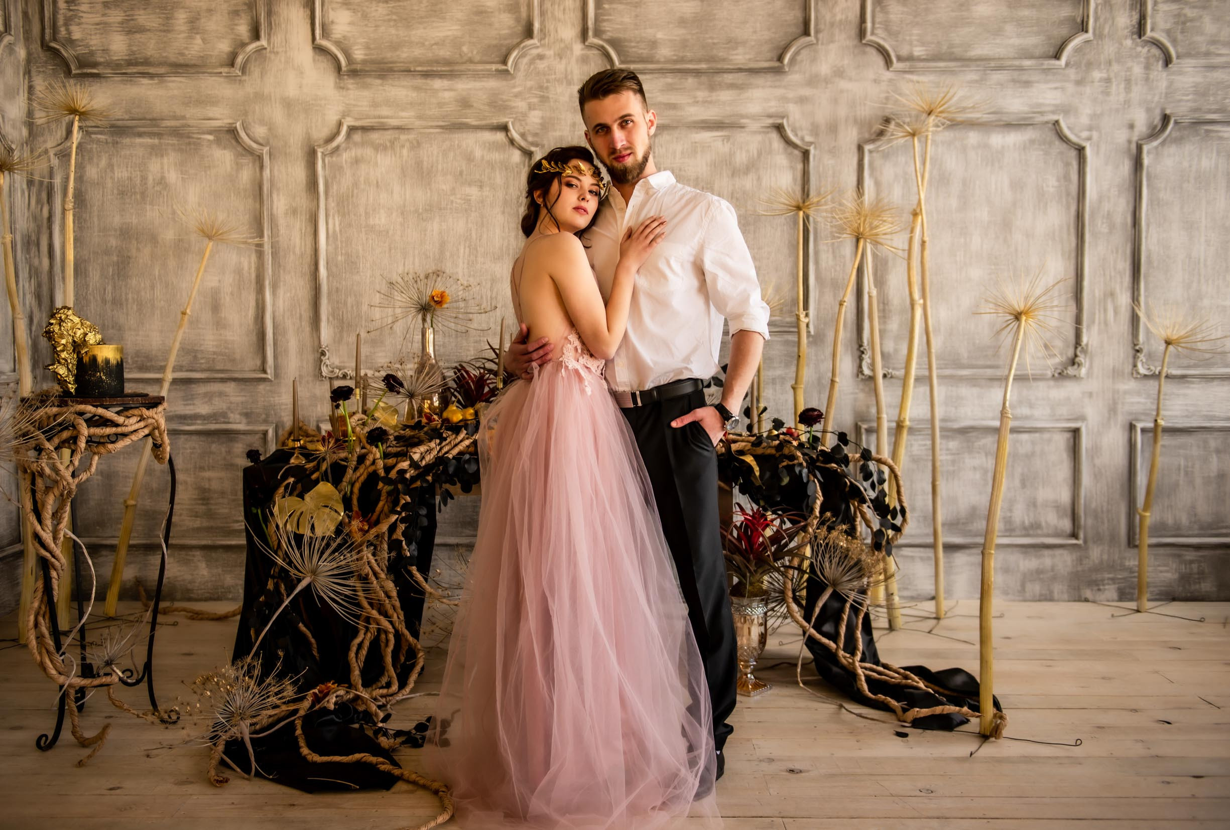 Выездная свадебная регистрация в студии. Свадебный и семейный фотограф Ирина Чернова