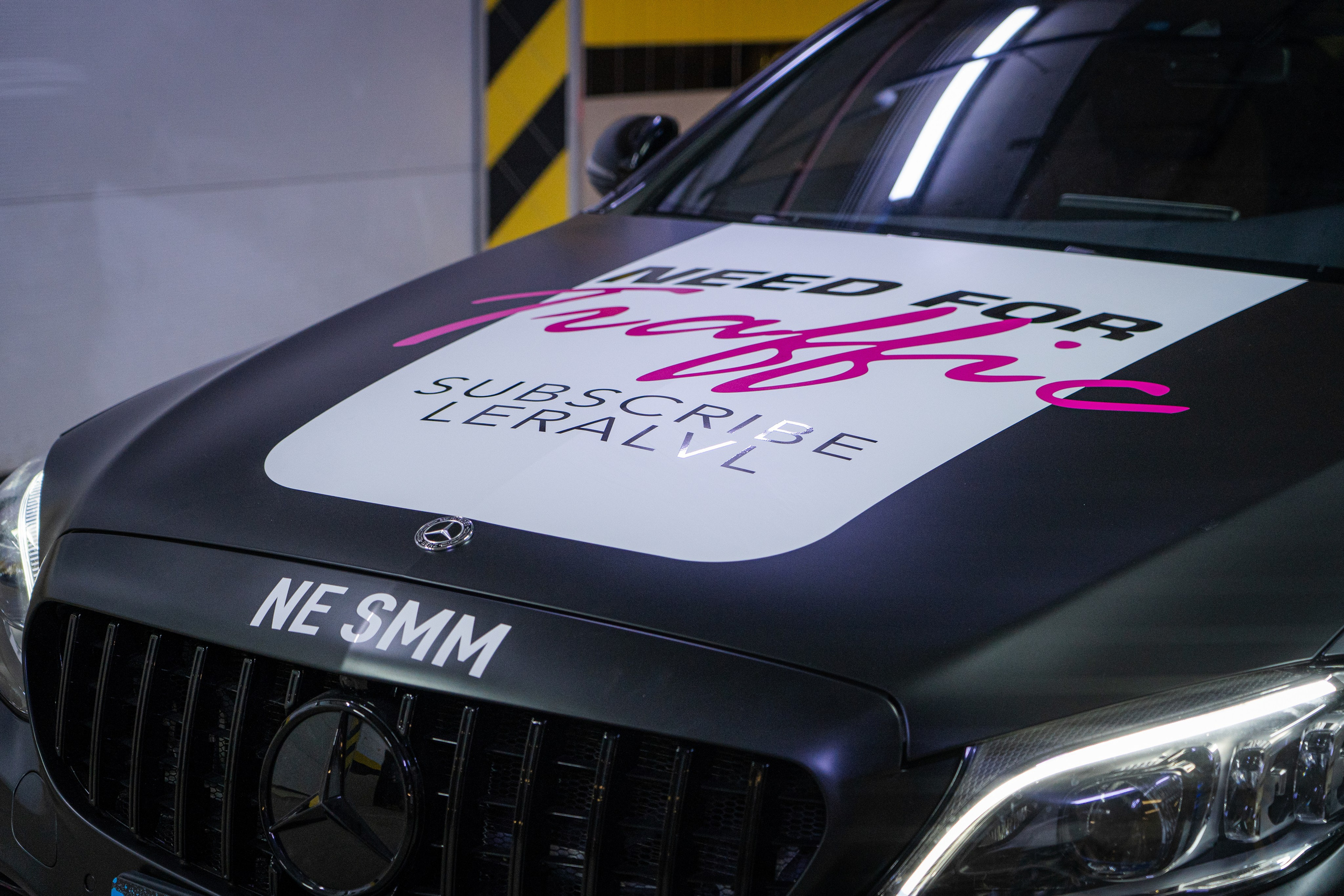 Винилография на Mercedes Benz C43 AMG. Студия дизайна и оклейки авто Barmaley Design