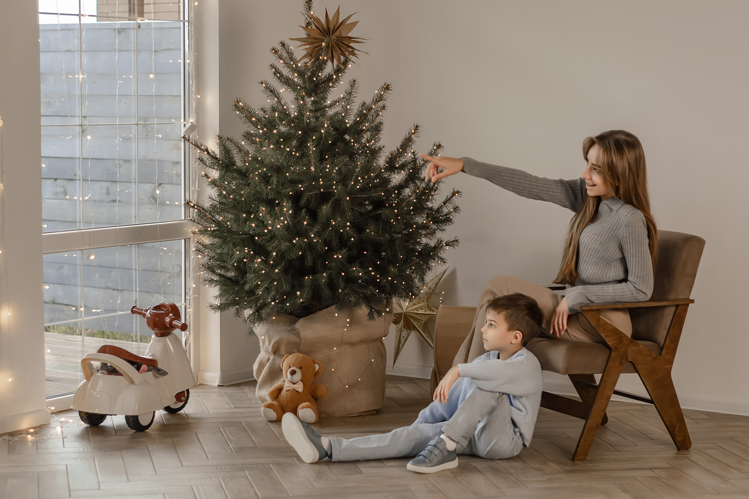 Новогодняя семейная фотосессия Дода. Семейный и детский фотограф Кущ Наташа