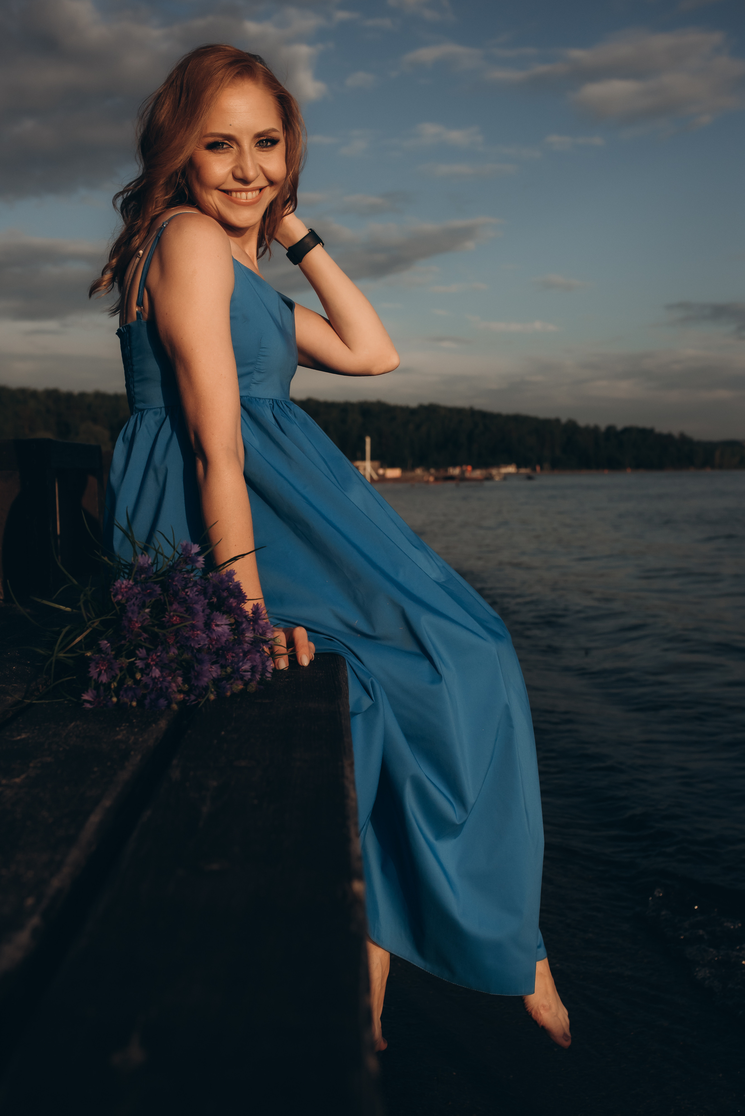 Для Тани (берег). Семейная фотосессия в Новосибирске от фотографа Ольги Коваль